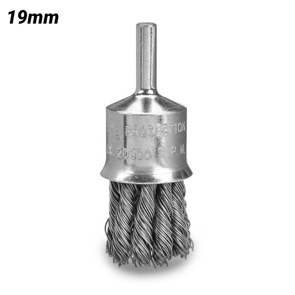 Bordo 5119-19.5 19mm 0.5mm Steel Wire High Speed Twist Knot End Brush