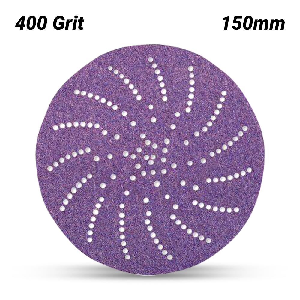 3M 60440347916 150mm (6") Cubitron II 775L 400 Grit Clean Film Sanding Disc