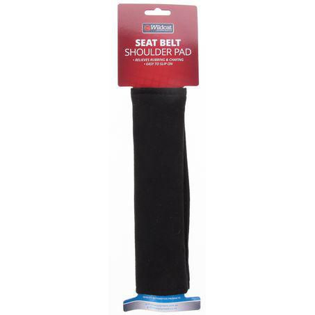 Wildcat Suede Seat Belt Shoulder Pad Black — G49 12325