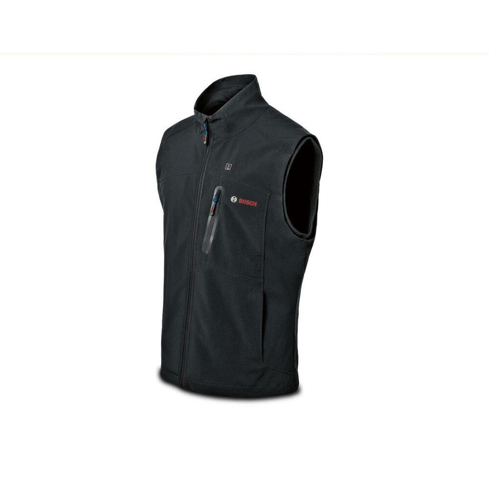 Bosch GHV 12+18V XA S (0.618.800.0EA) 12V Li-ion Cordless Black Softshell Heated Vest (Small) - Skin Only