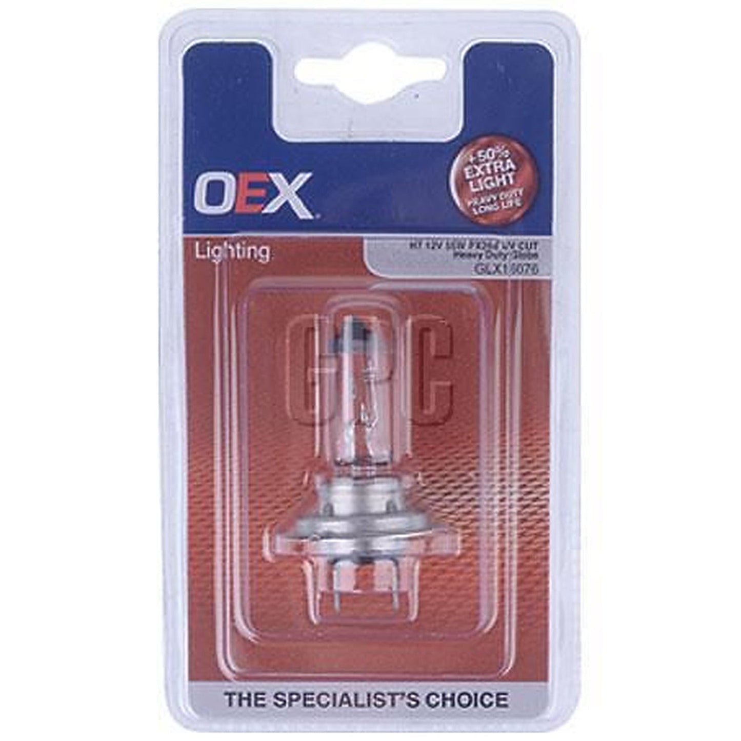 OEX H7 PX26d Heavy Duty +50 Globe 12V 55W GLX16076