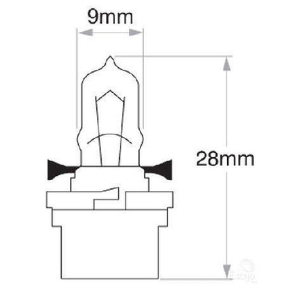 OEX Dash Panel B10d Globe 12V 3W Standard GLX21600
