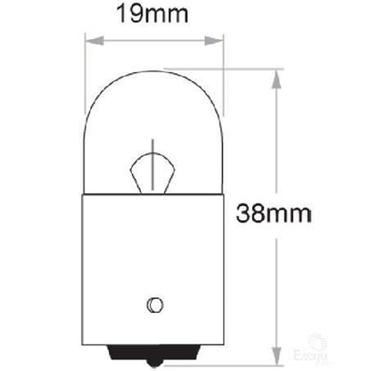 OEX R5W Bayonet BA15s Globe 12V 5W GLX23040