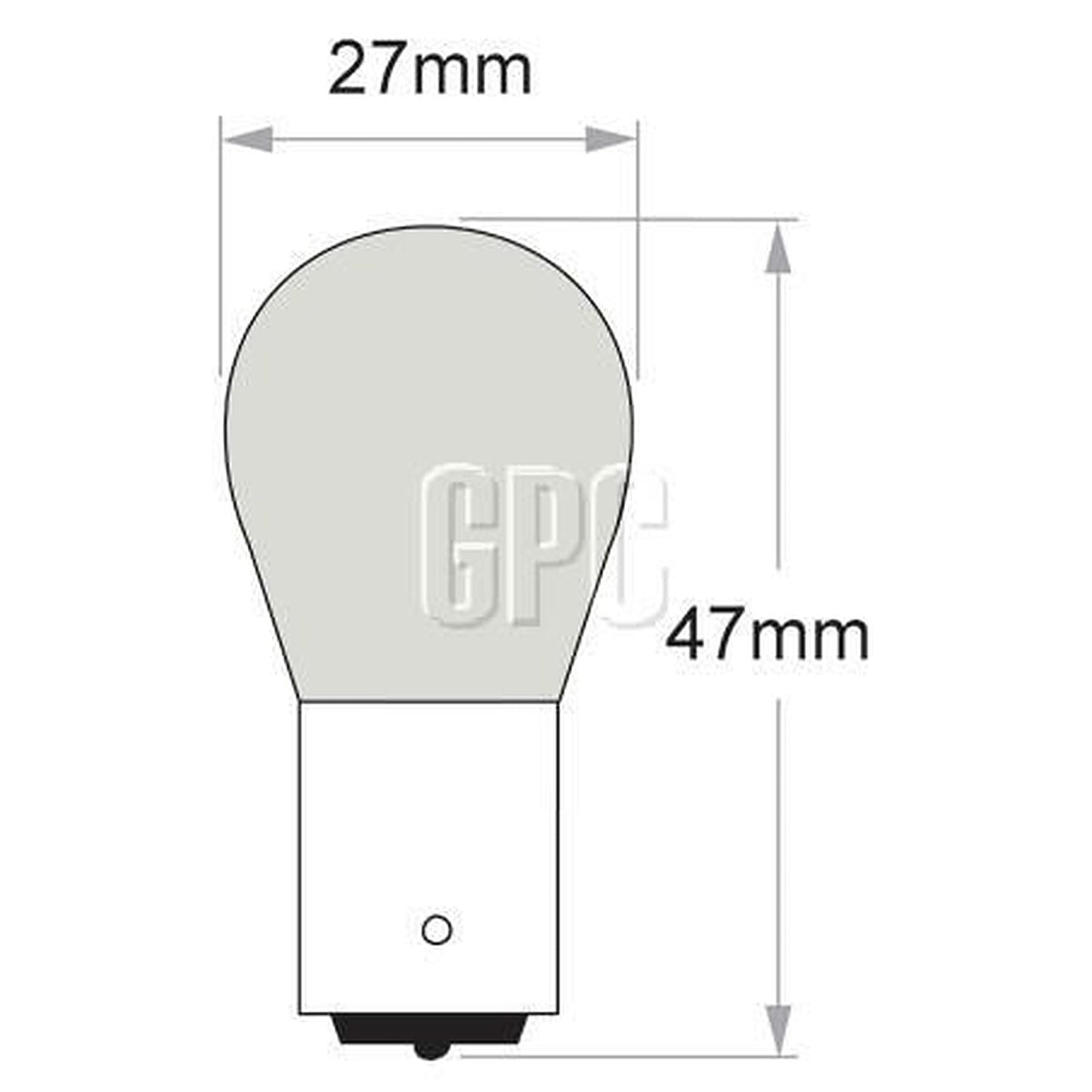 OEX Bayonet BAU15s Globe 12V 21W Standard GLX23817