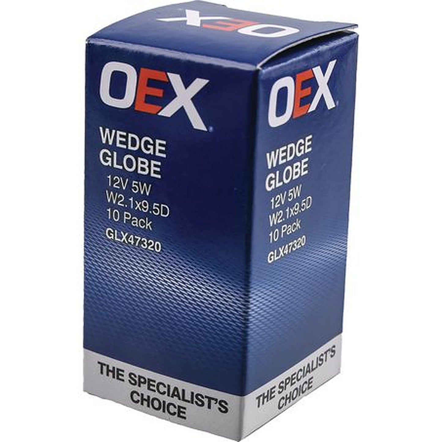 OEX W5W Wedge W2.1x9.5d Globe 12V 5W GLX47320