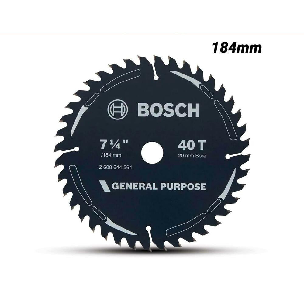 Bosch GP WOOD H 184X20-40 (2.608.644.564) EXPERT 184mm (7") 40T General Purpose Wood Circular Saw Blade