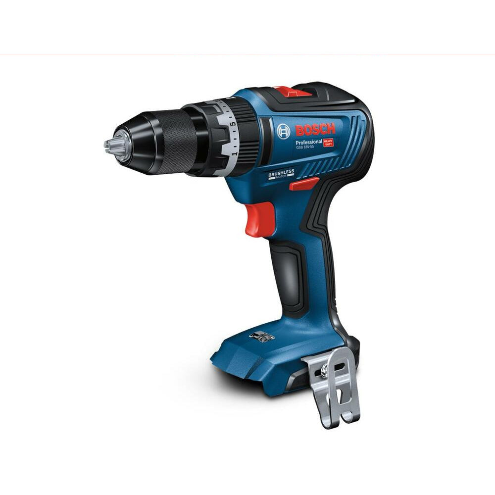 Bosch GSB 18V-55 (0.615.990.M1Y) 18V Li-ion Cordless Brushless Hammer Driver Drill - Skin Only