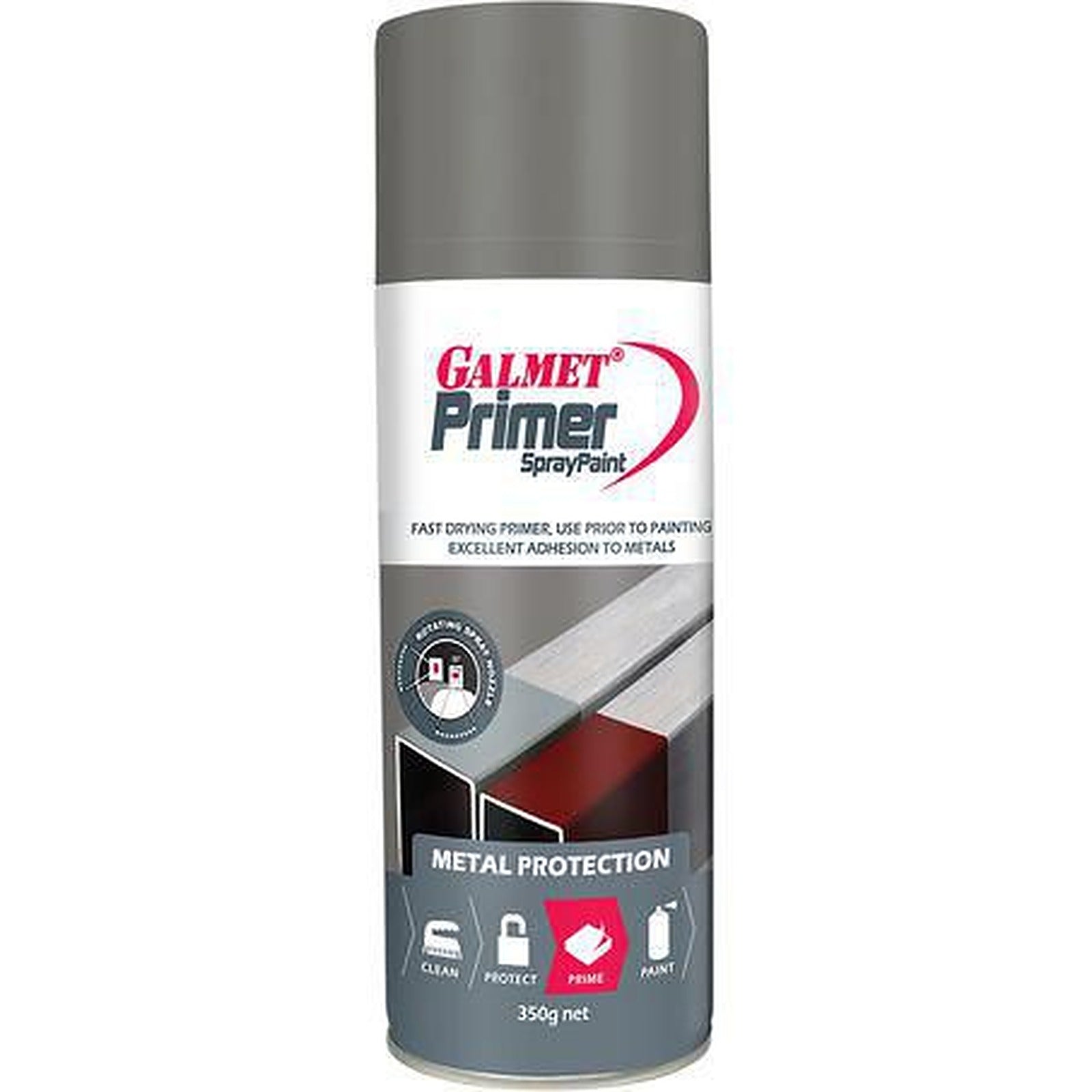 Galmet Metal Protection Primer Spray Grey 350g GSPGPA350