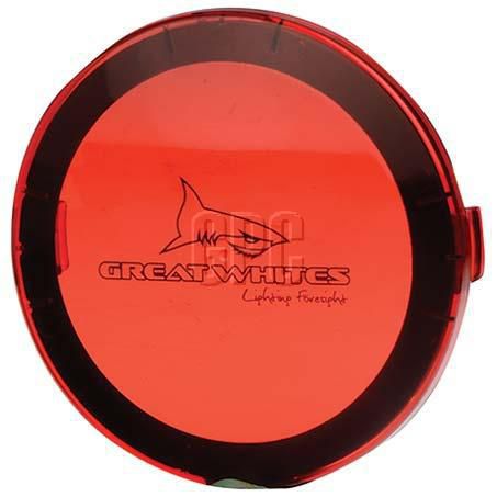 Great Whites Red Lens Cover 170mm With Rubber Seal GWA0006