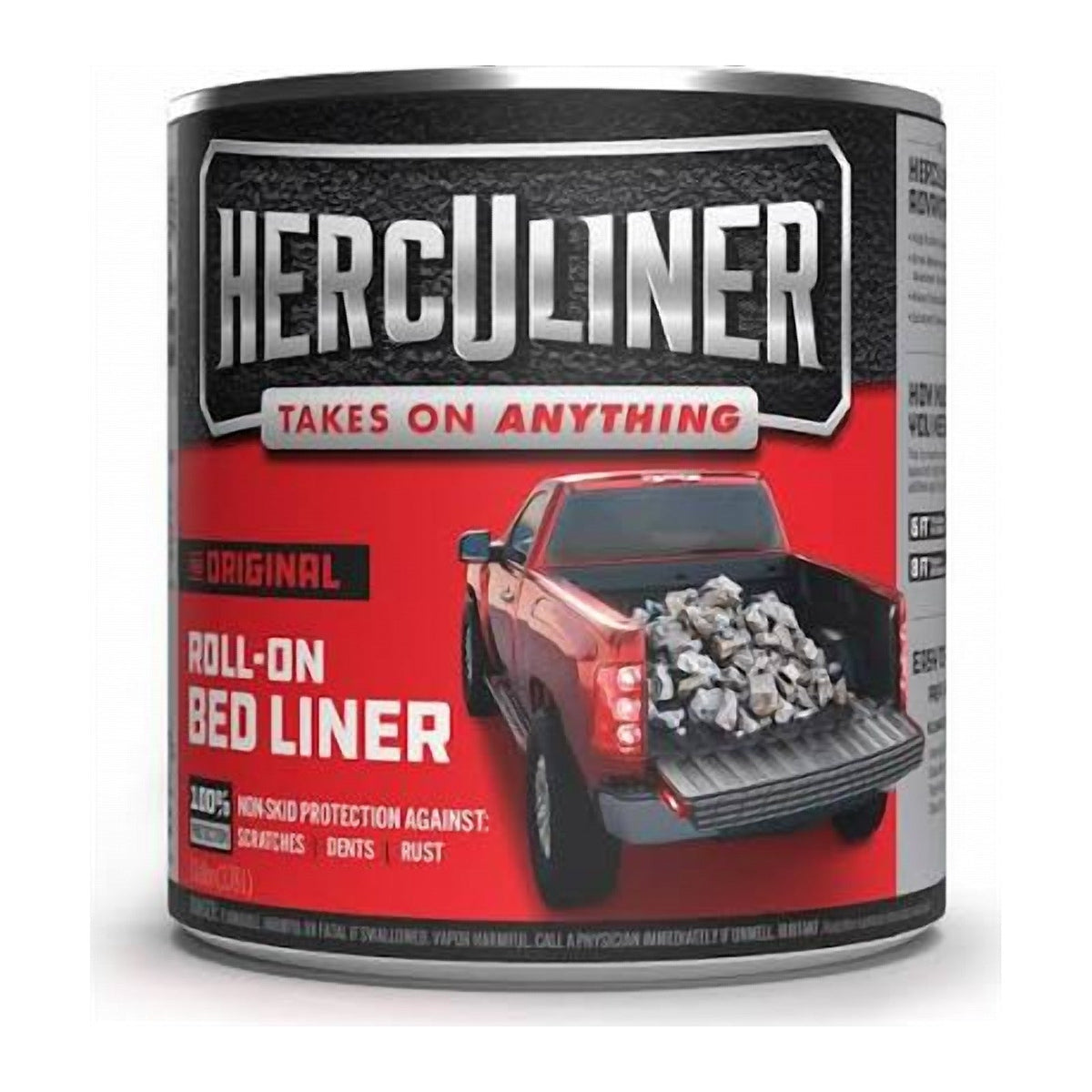Herculiner HCL1B3 Roll-On Bed Liner Black 3.78 Litre