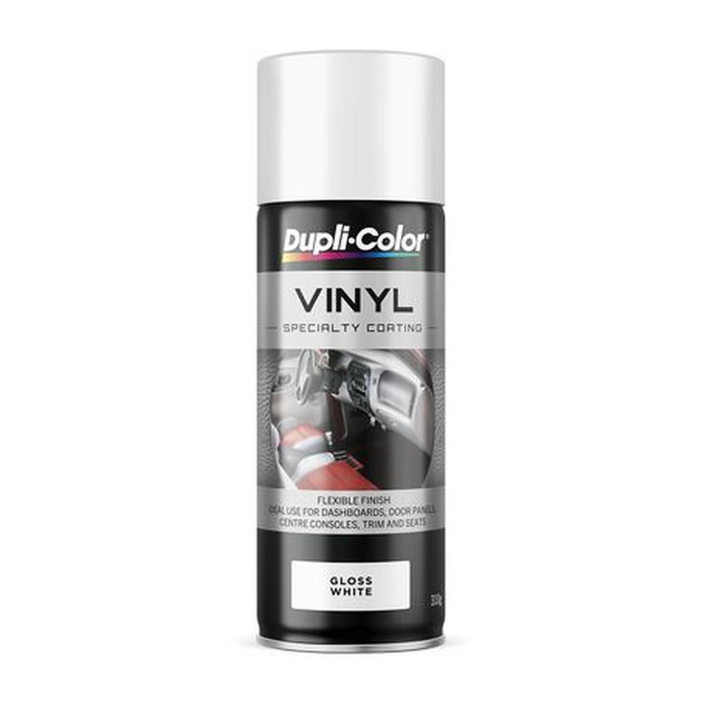Dupli-Color Vinyl & Fabric Spray Paint Gloss White 310g HVP105