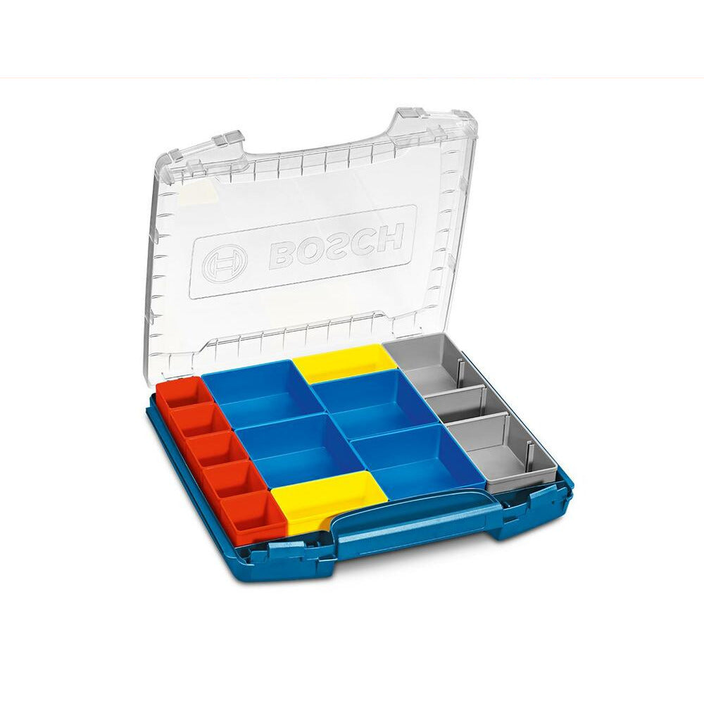 Bosch I-BOXX 53 SET 12 (1.600.A00.1S7) Professional Clear Lid Carry Case with 12 Inserts