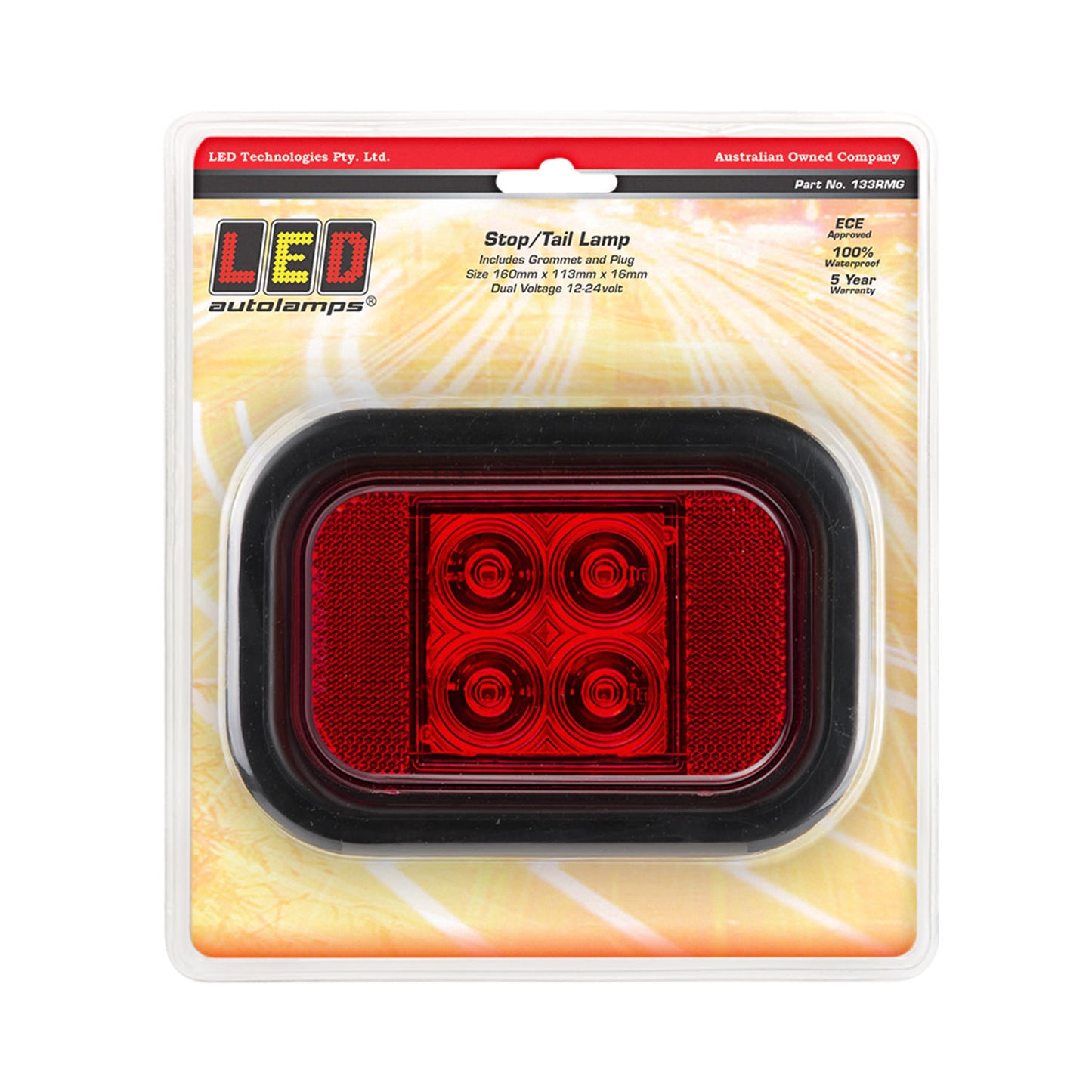 LED Autolamps Stop Light - 133RMG