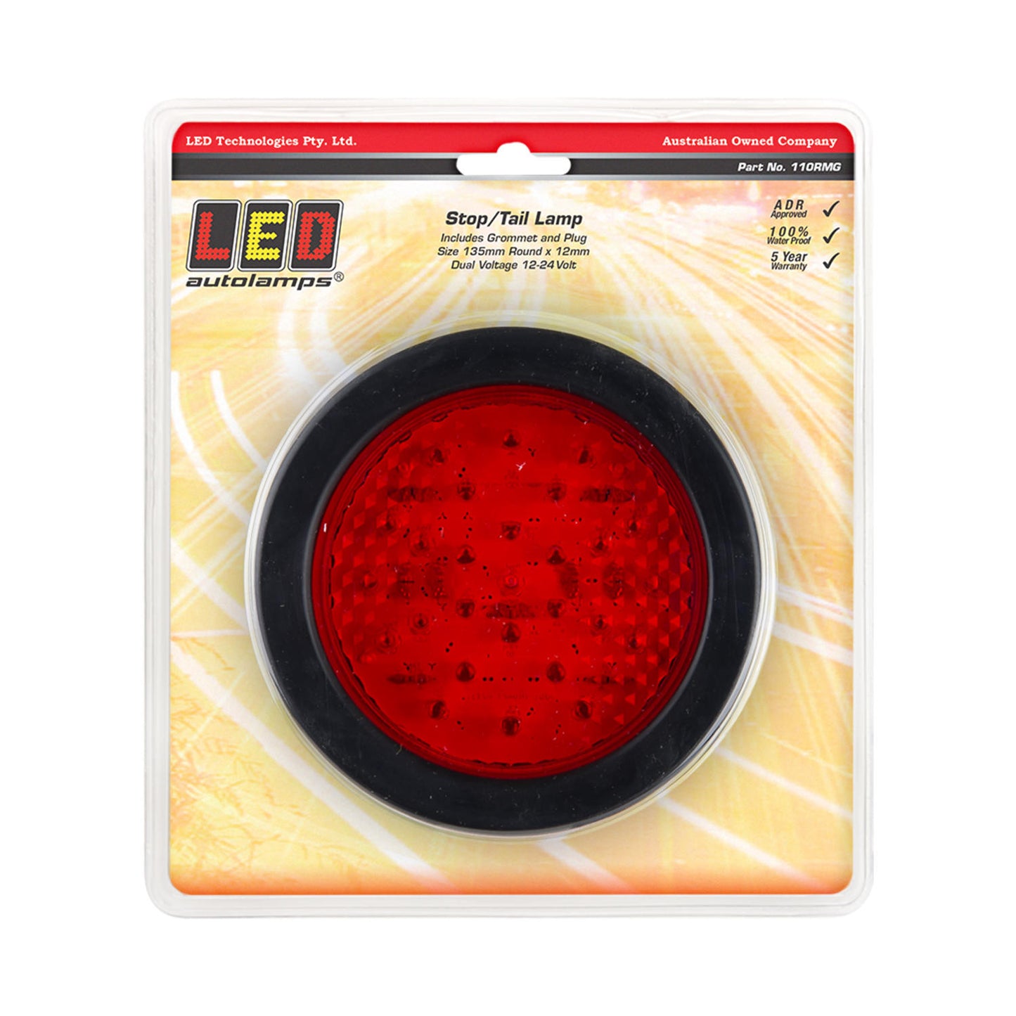 LED Autolamps Stop Light - 110RMG