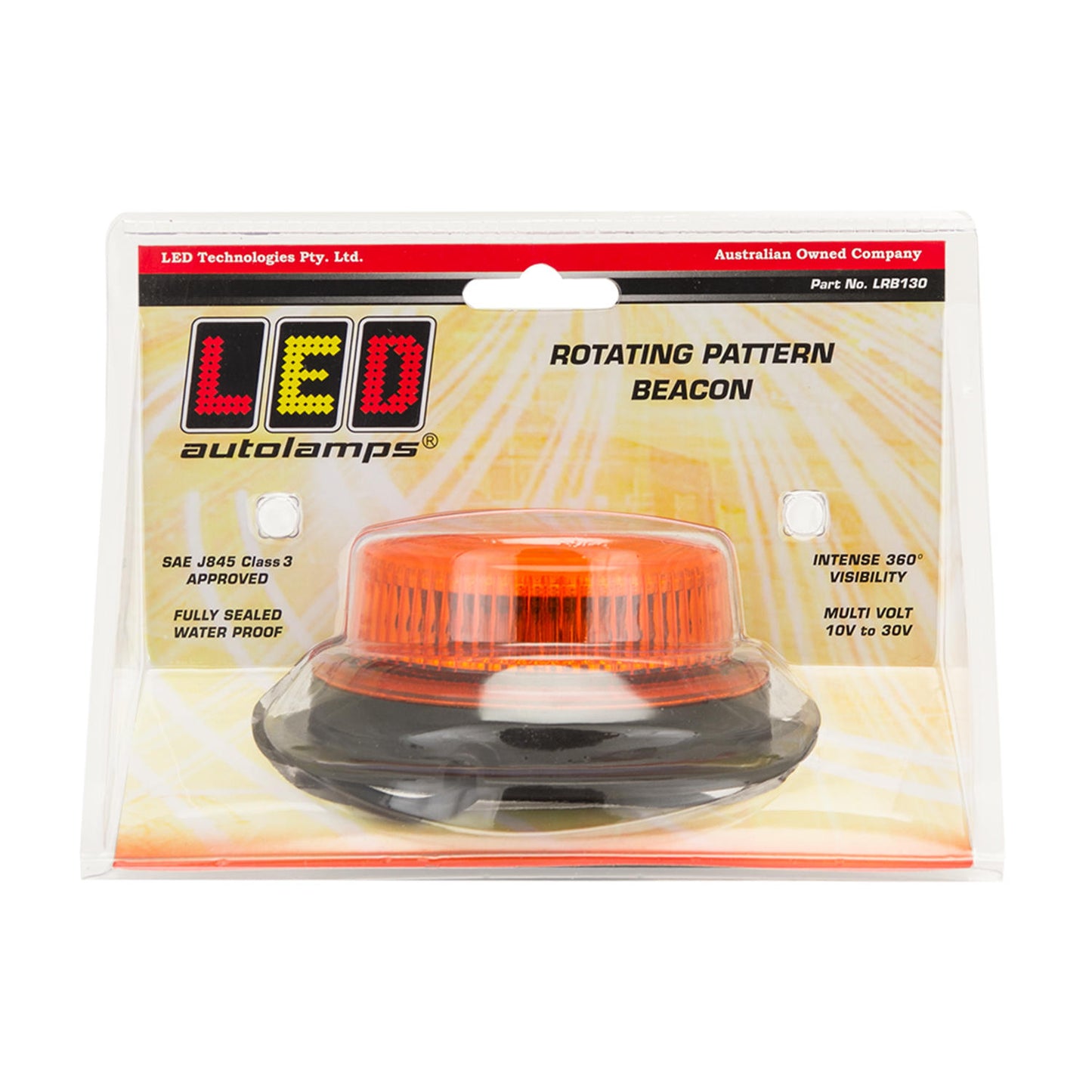 LED Autolamps Rotating Beacon - LRB130