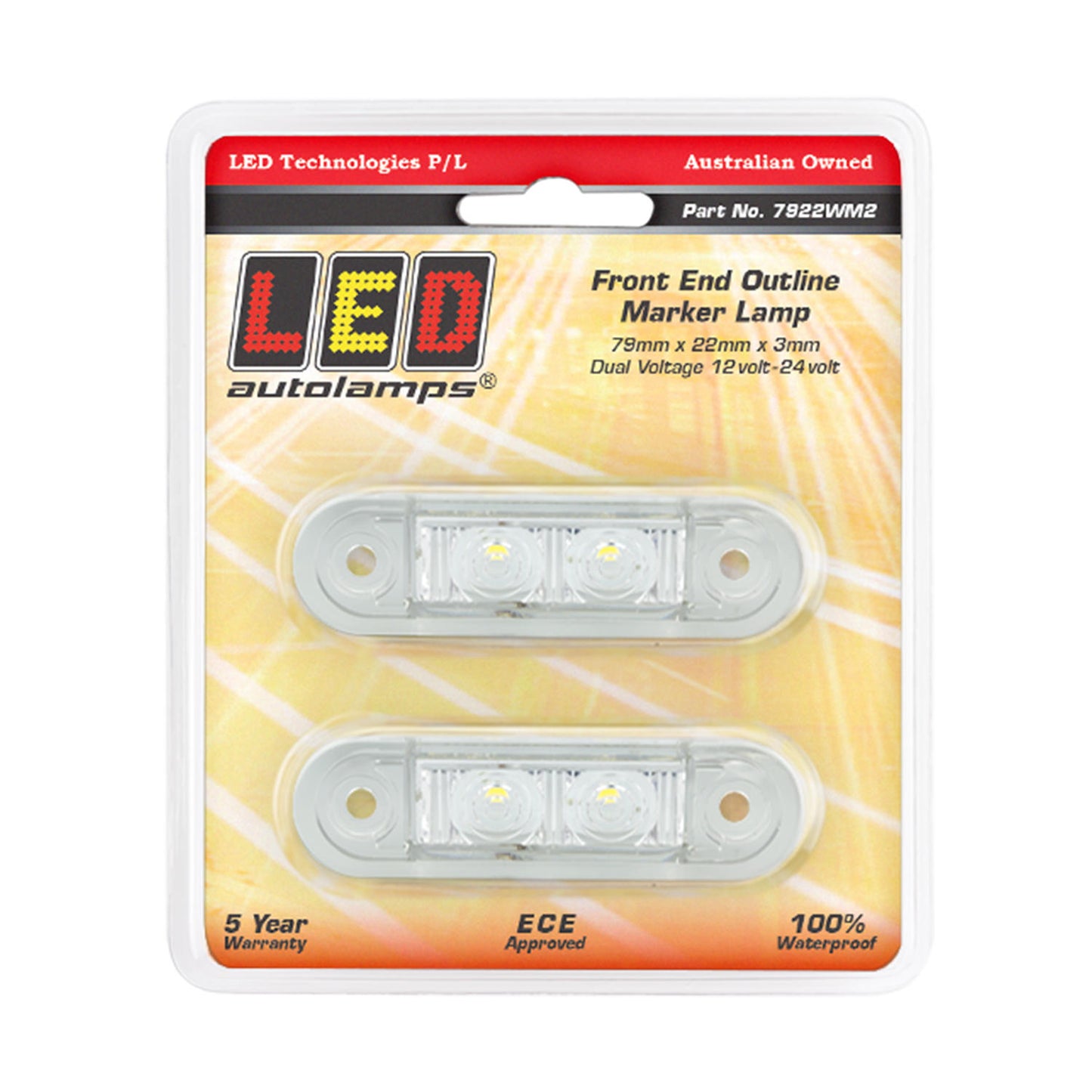 LED Autolamps Clearance Light - 7922WM2