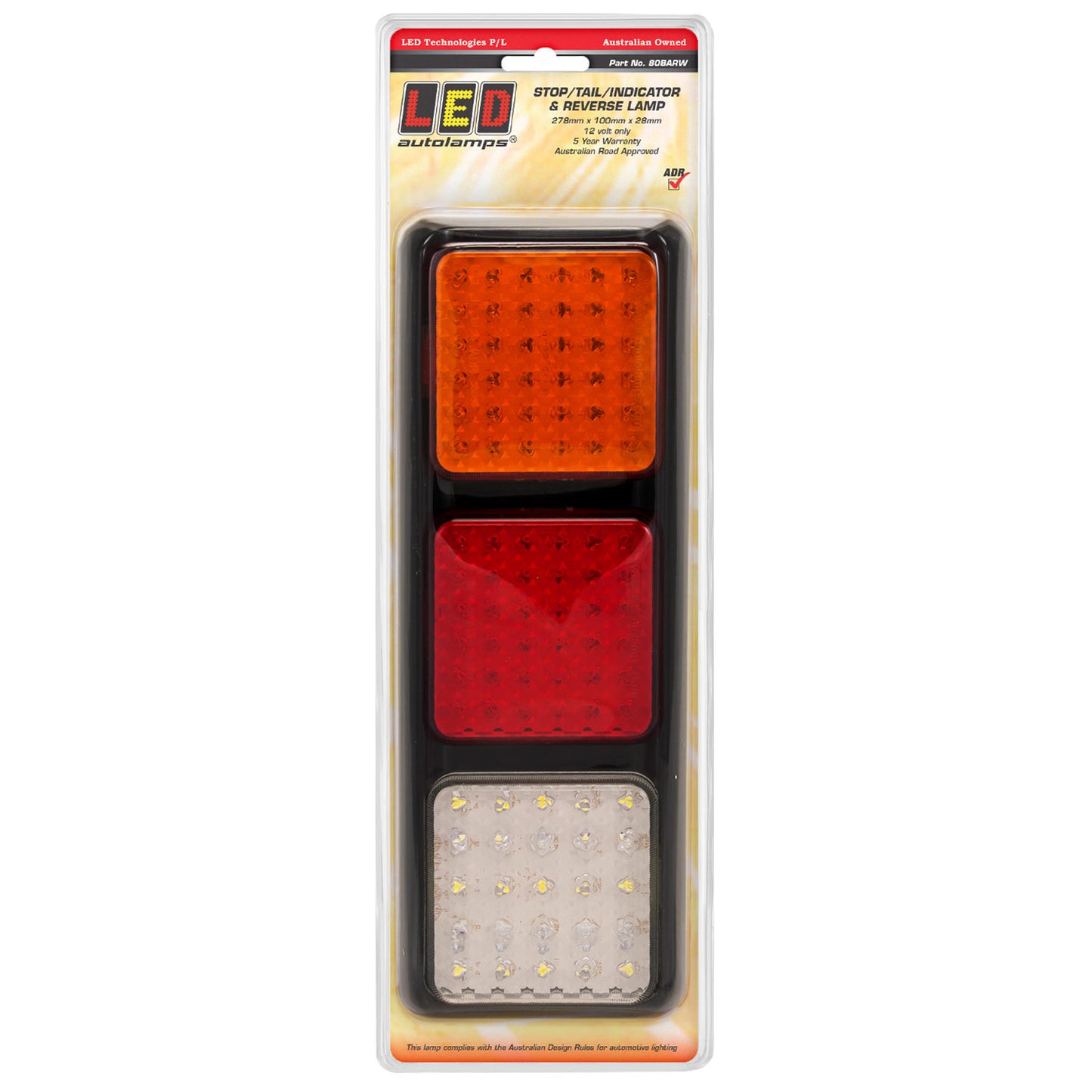LED Autolamps Tail Light Assembly - 80BARW