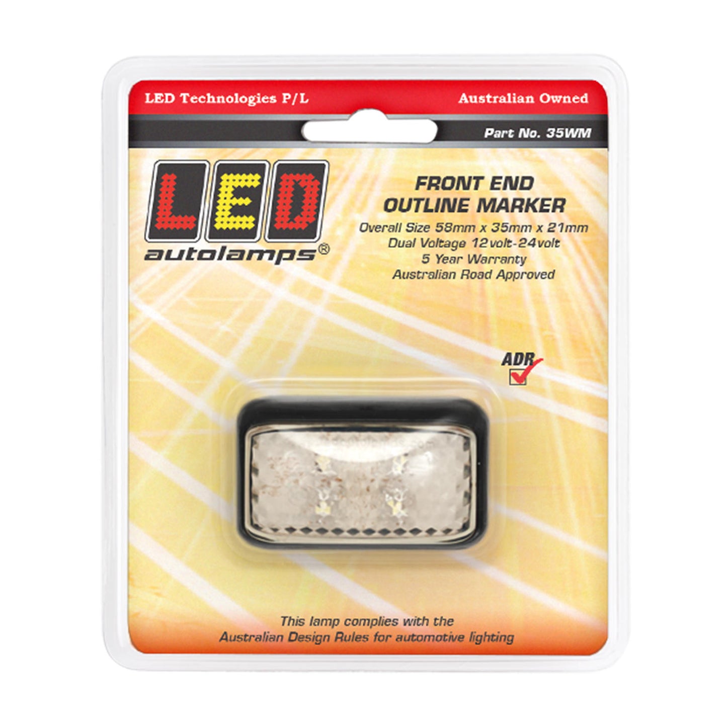 LED Autolamps Clearance Light - 35WM