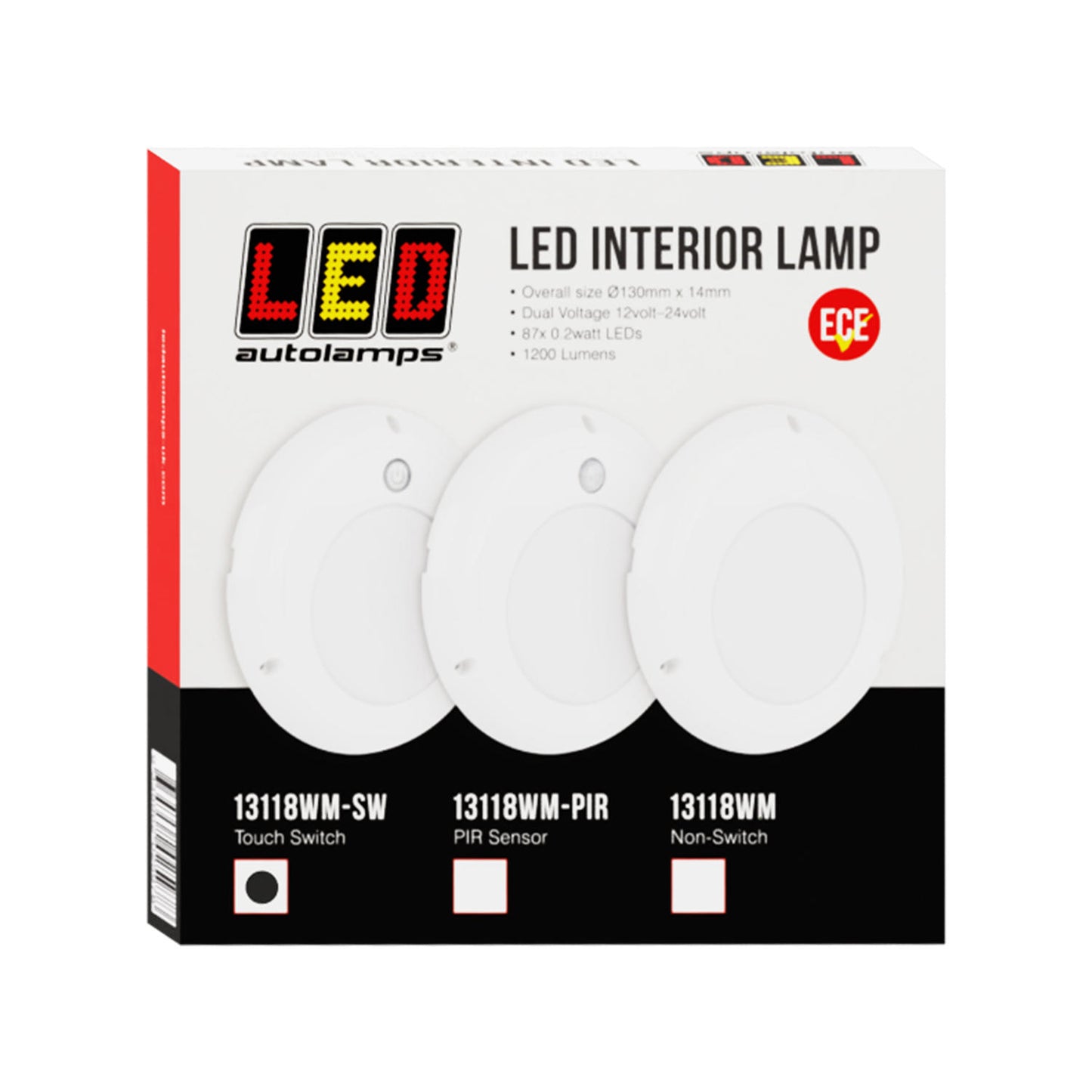 LED Autolamps Interior Light - 13118WM-SW