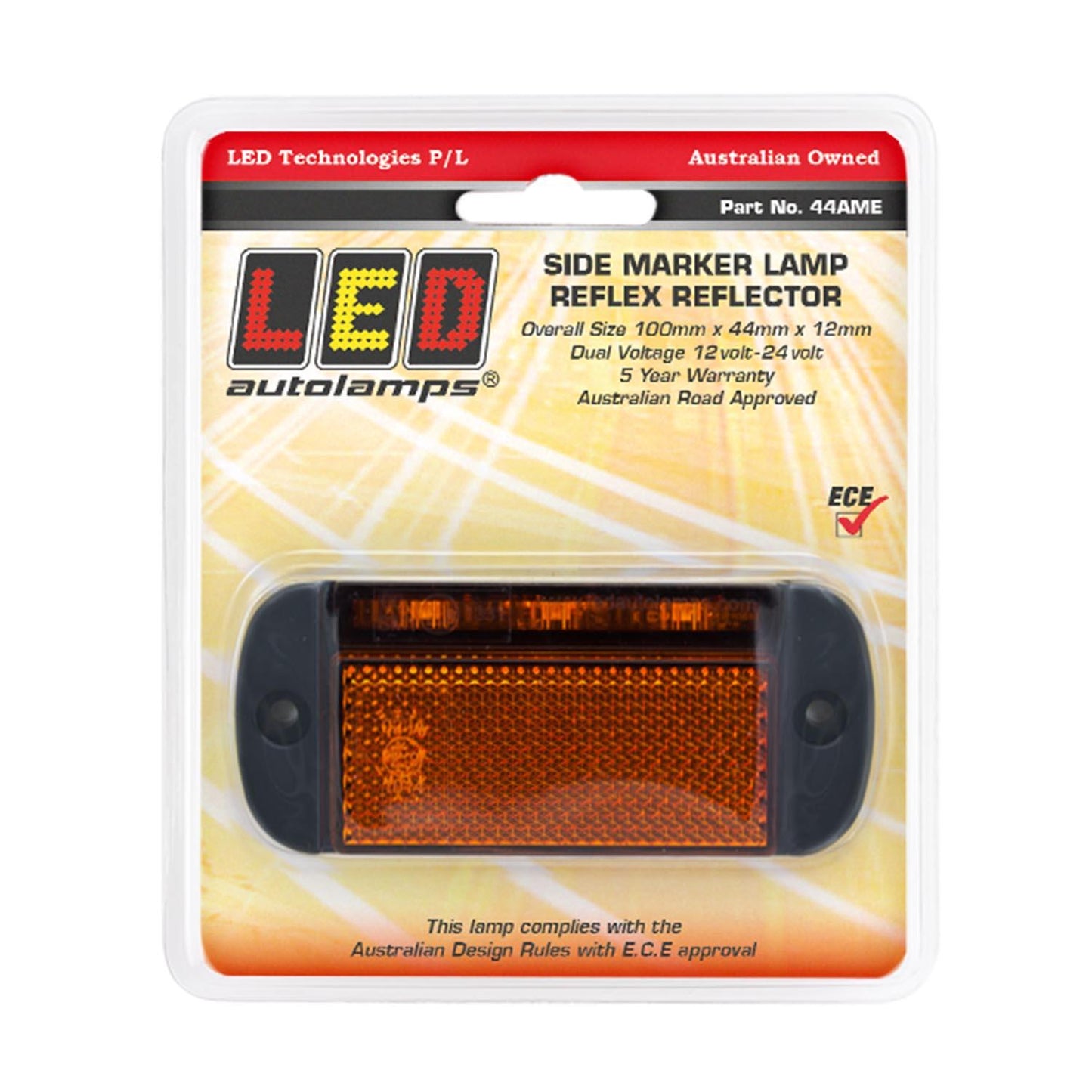 LED Autolamps Side Marker Light - 44AME