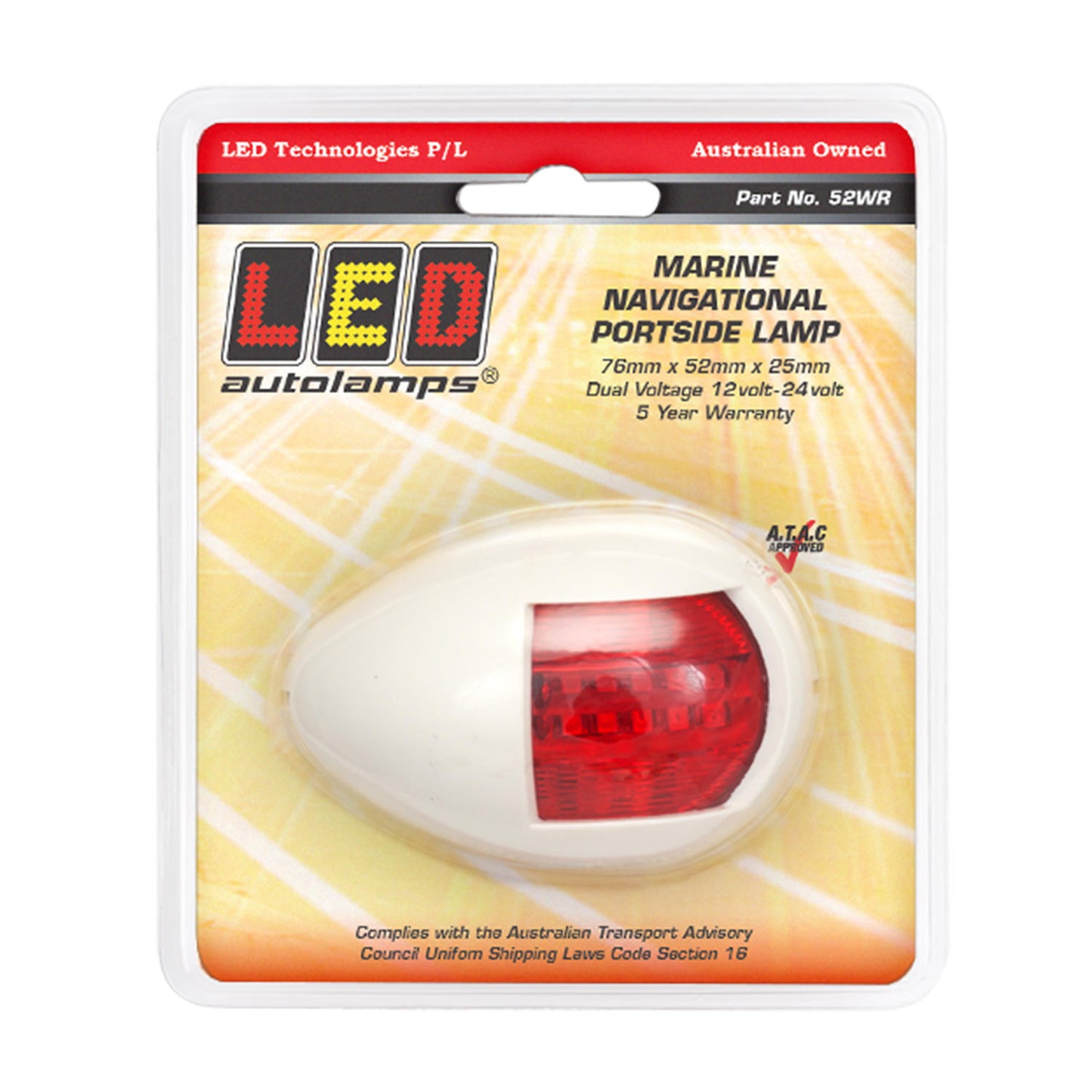 LED Autolamps Navigation Lamp - 52WR