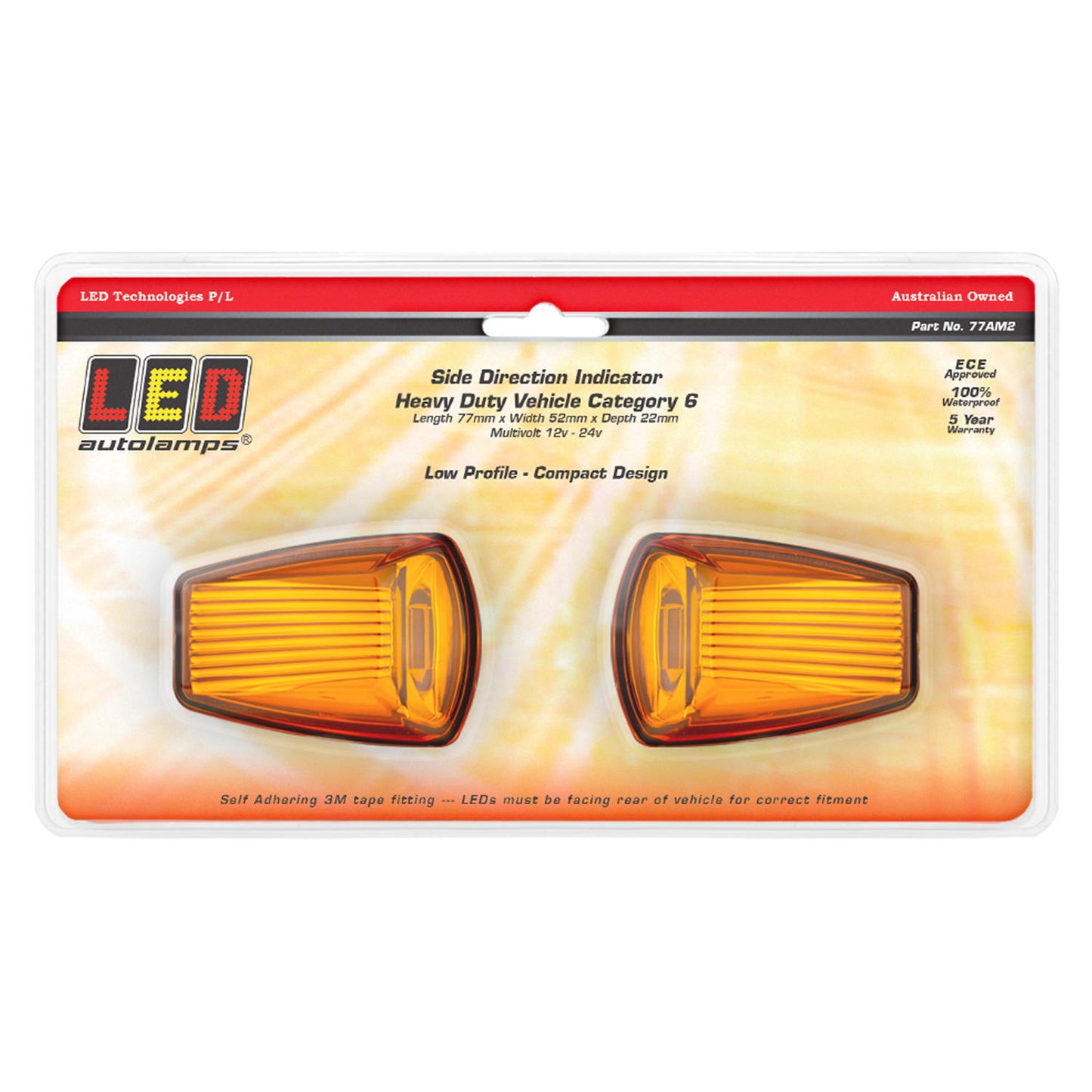 LED Autolamps Direction Indicator - 77AM2