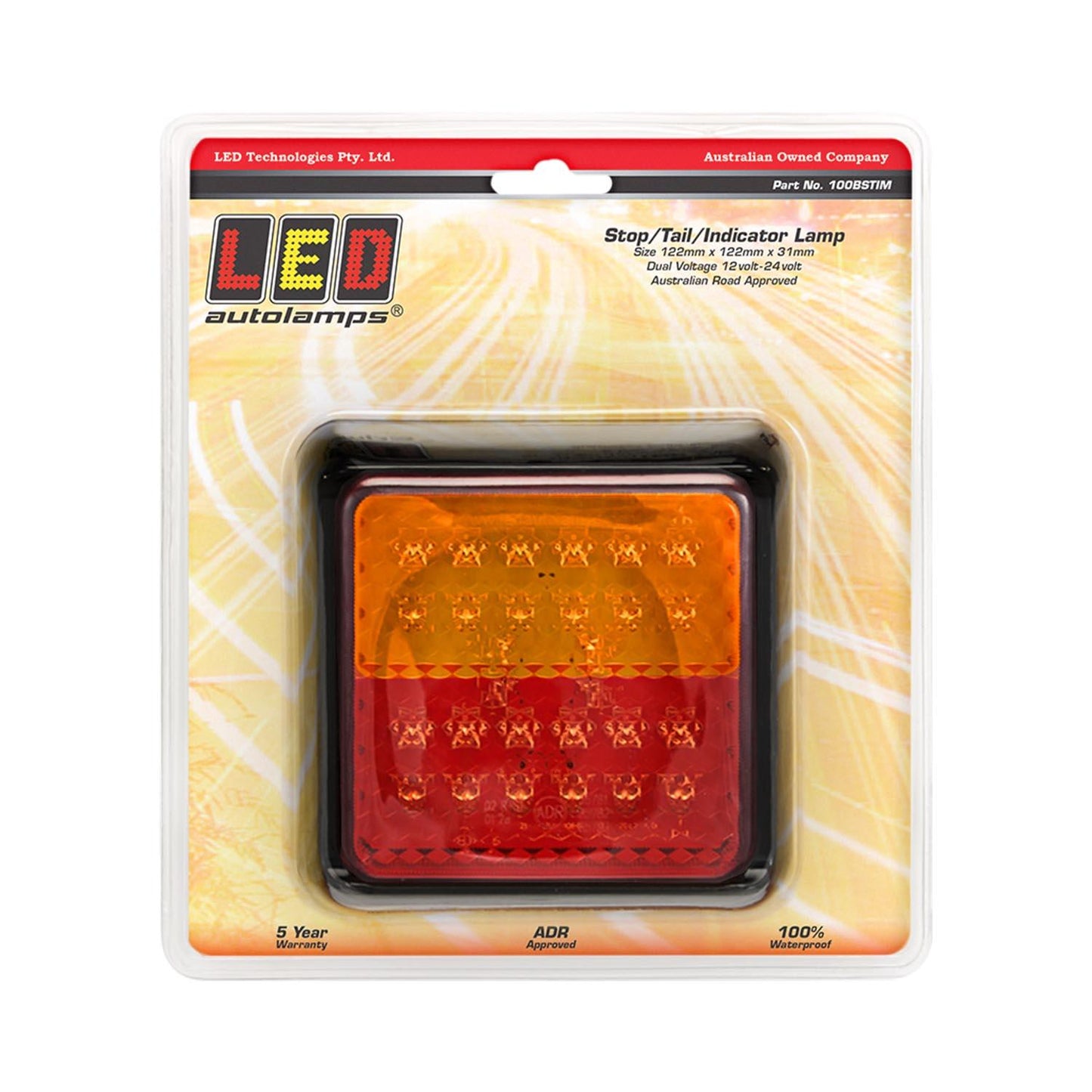 LED Autolamps Tail Light Assembly - 100BSTIM