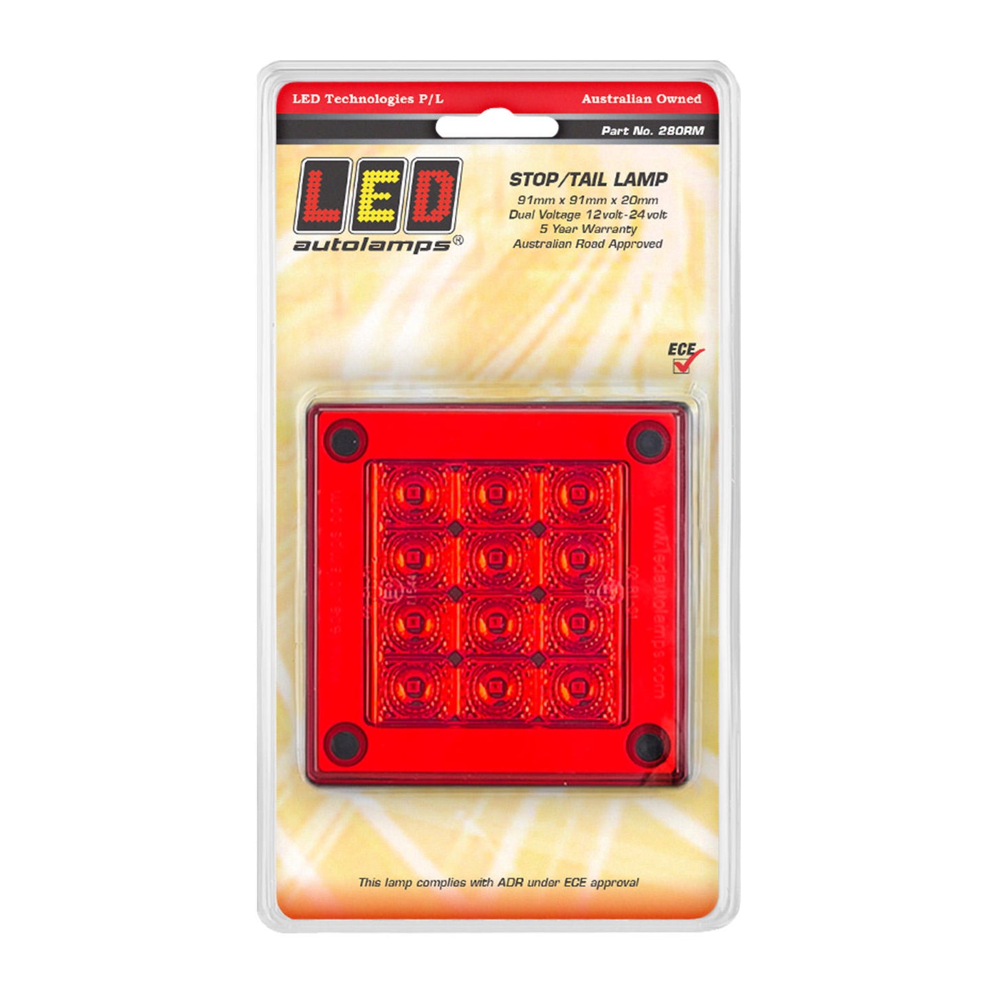 LED Autolamps Stop Light - 280RM