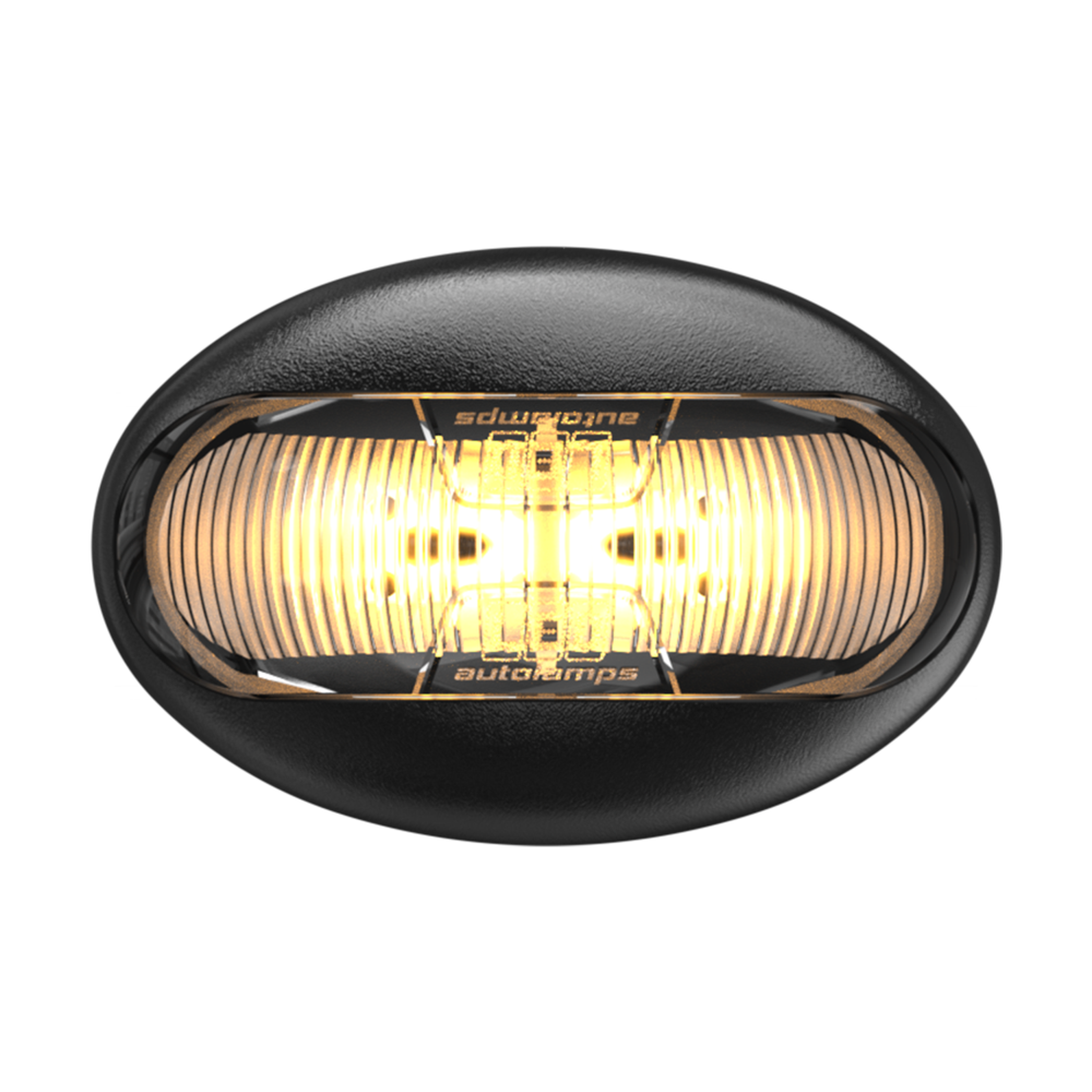 LED Autolamps LED Autolamps Budget Side direction indicator lamp, Black Bracket, 12/24V, Polybag - 50AMCSB