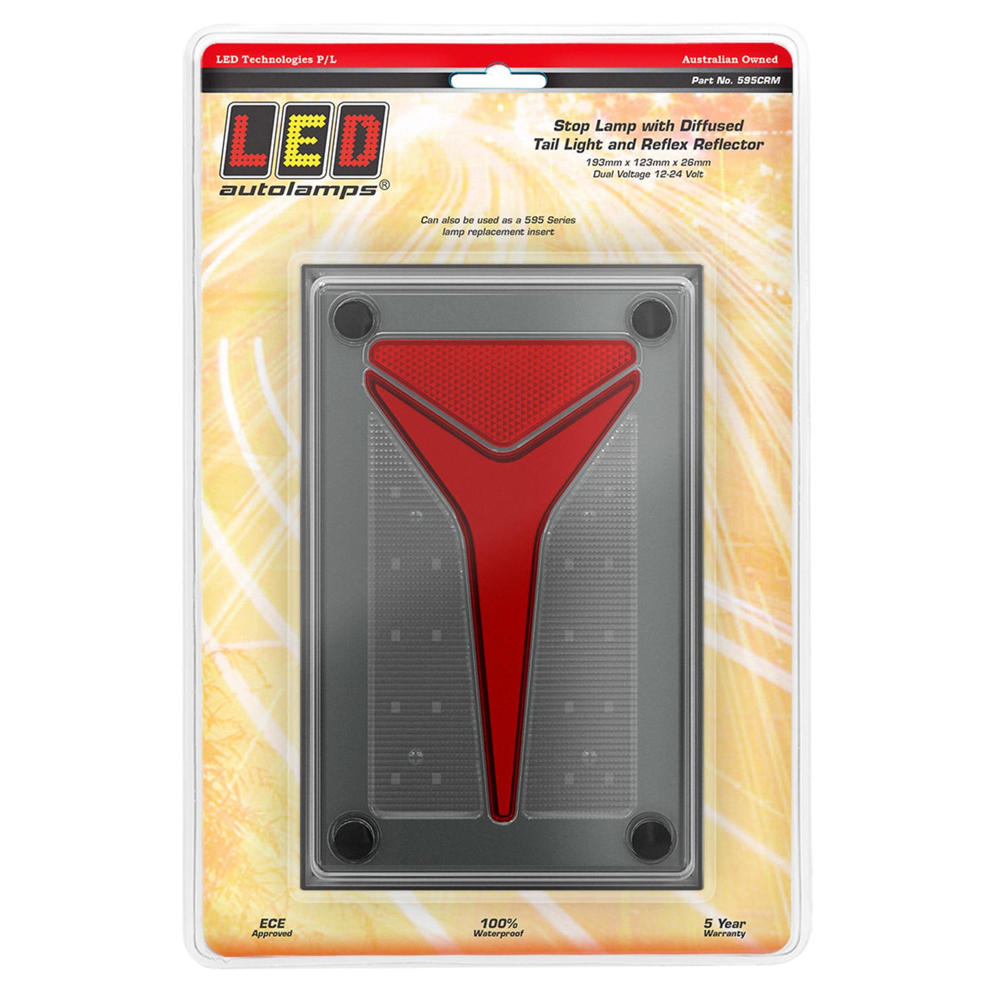 LED Autolamps Stop Light - 595CRM
