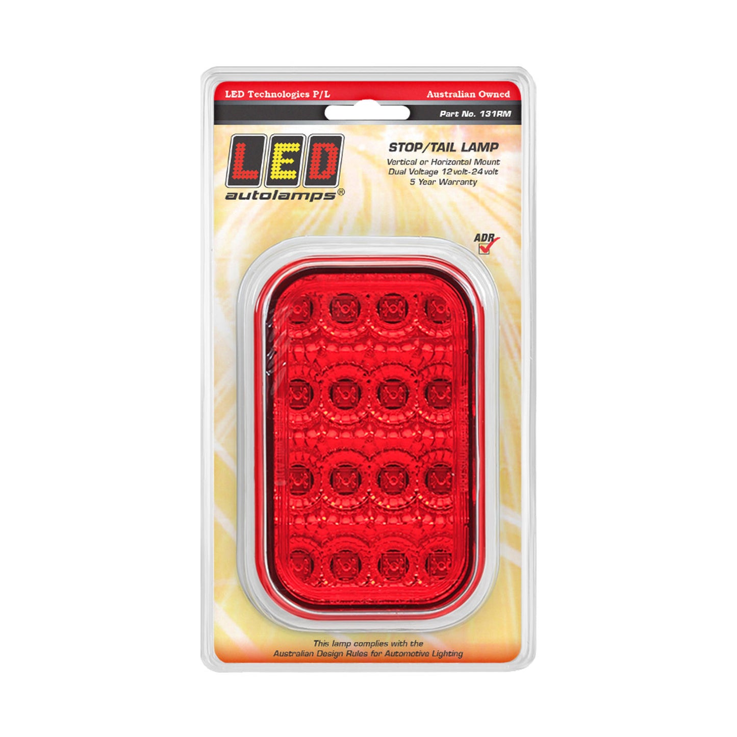 LED Autolamps Stop Light - 131RM
