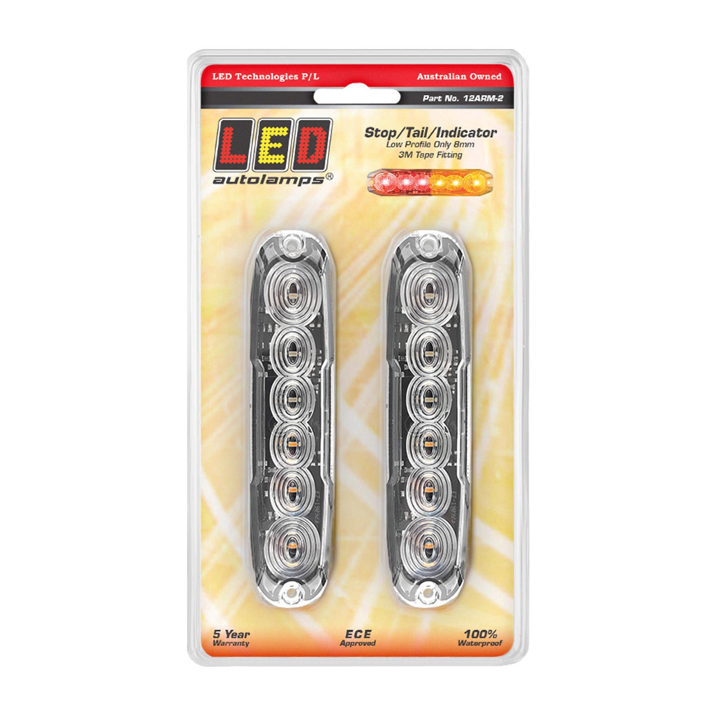 LED Autolamps Tail Light Assembly - 12ARM-2