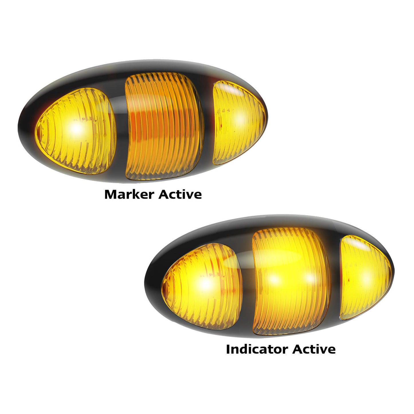 LED Autolamps Side Marker Light - 97AIMB