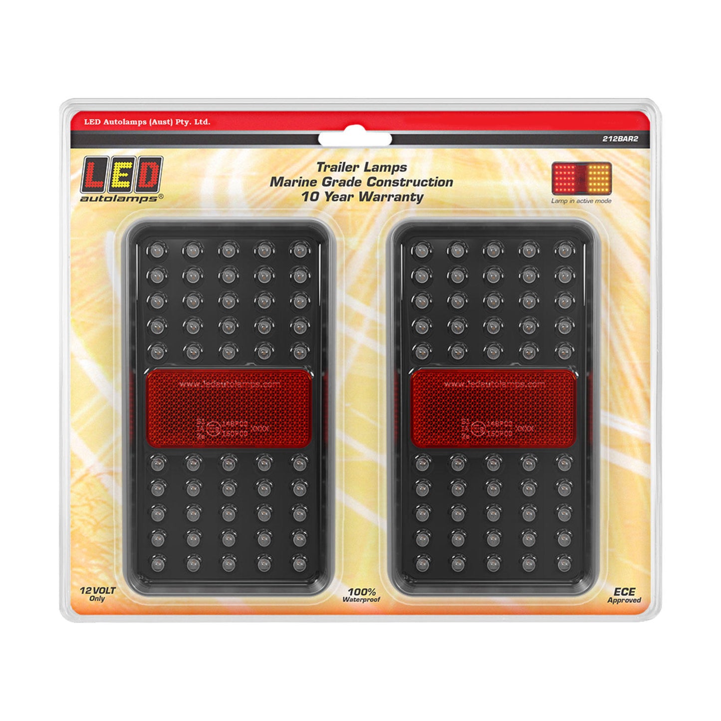LED Autolamps Tail Light Assembly - 212BAR2