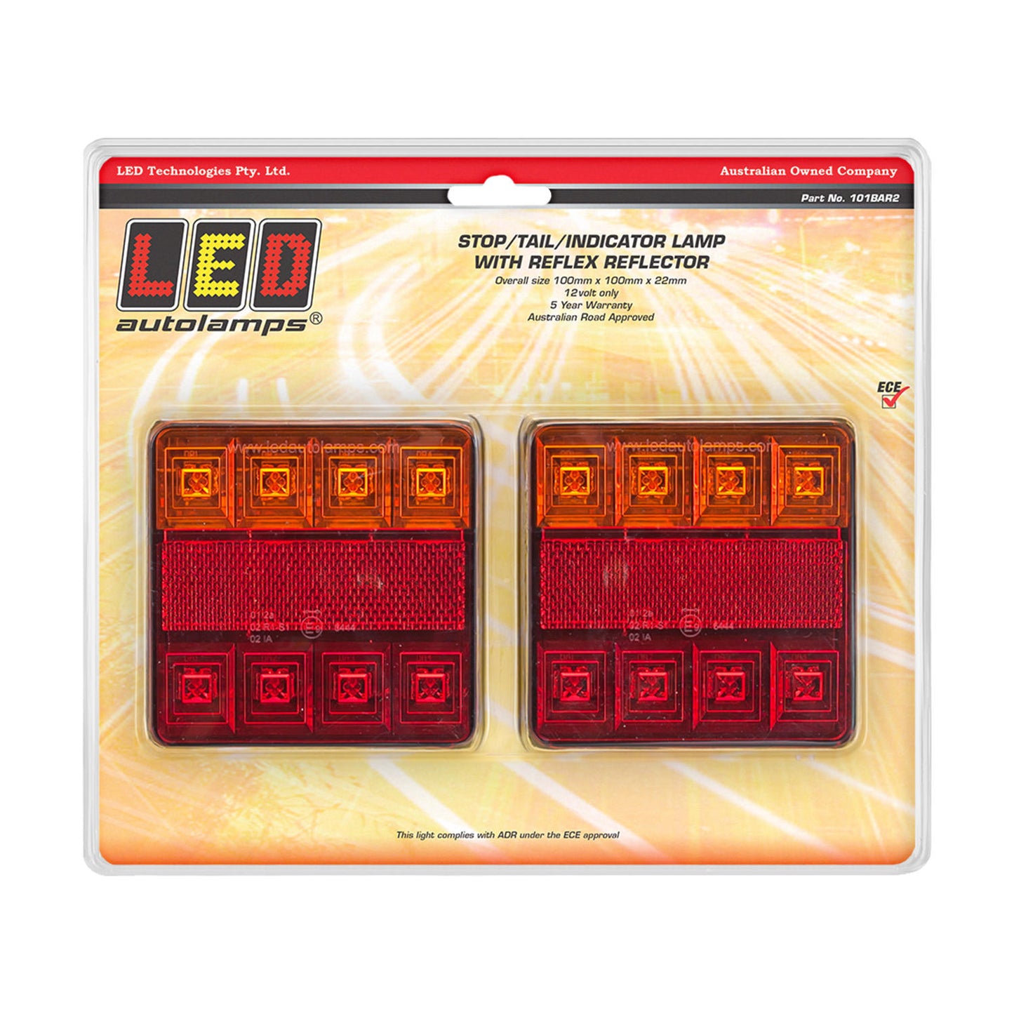 LED Autolamps Tail Light Assembly - 101BAR2