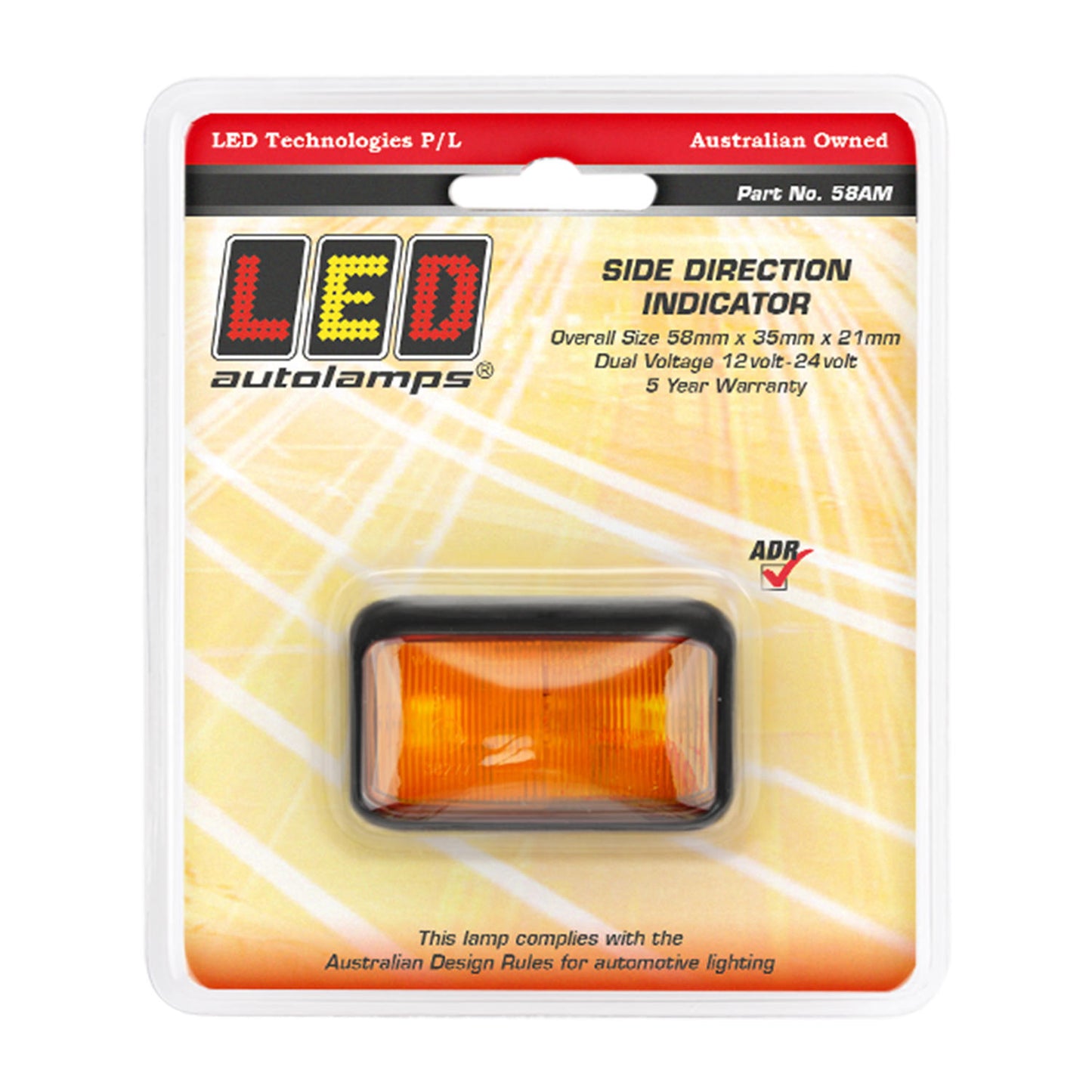 LED Autolamps Direction Indicator - 58AM