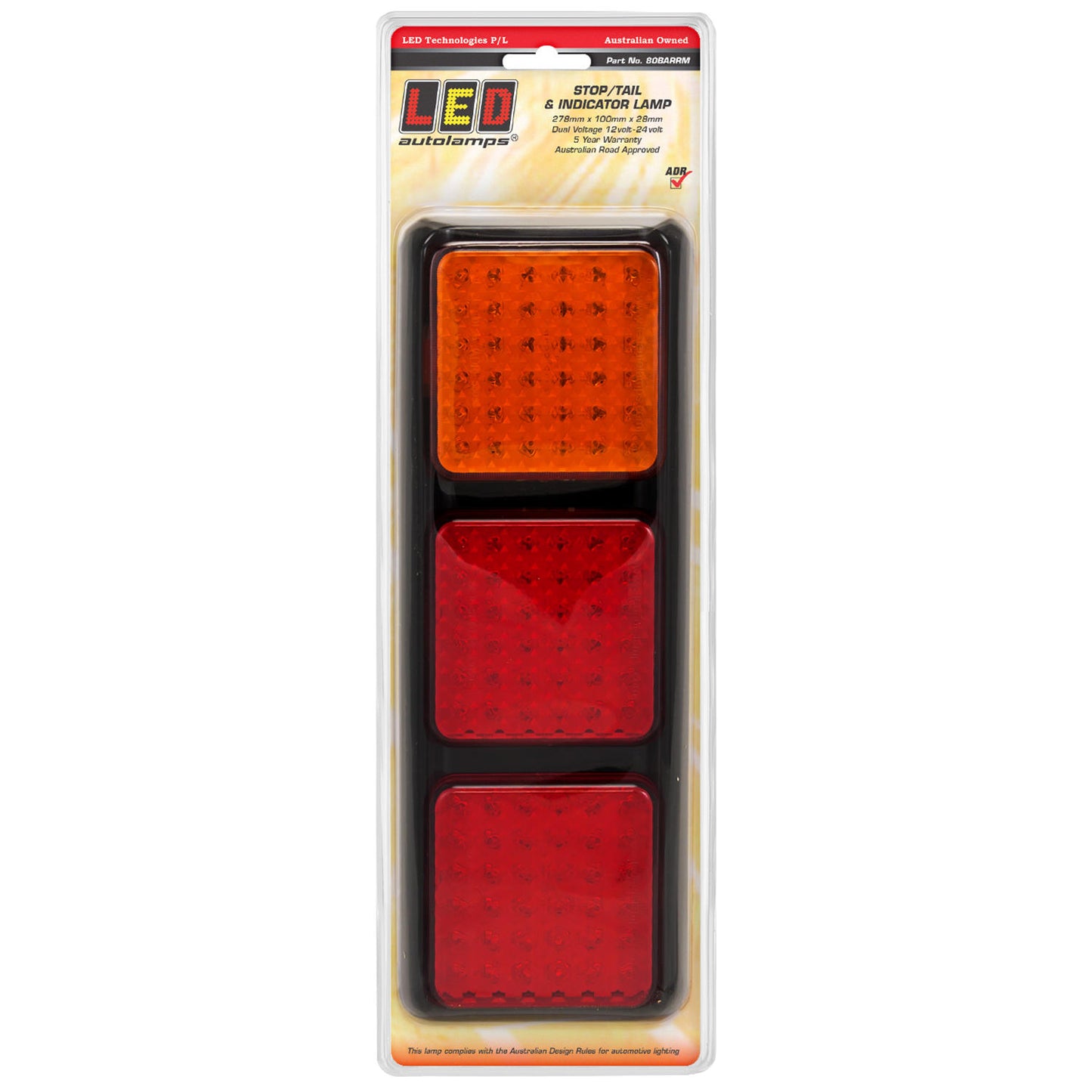 LED Autolamps Tail Light Assembly - 80BARRM