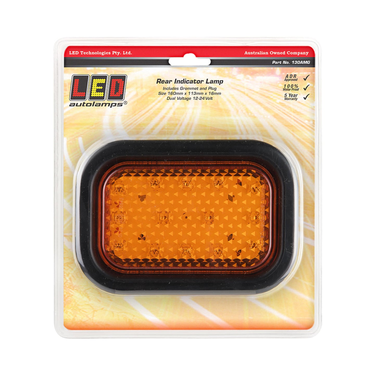 LED Autolamps Direction Indicator - 130AMG
