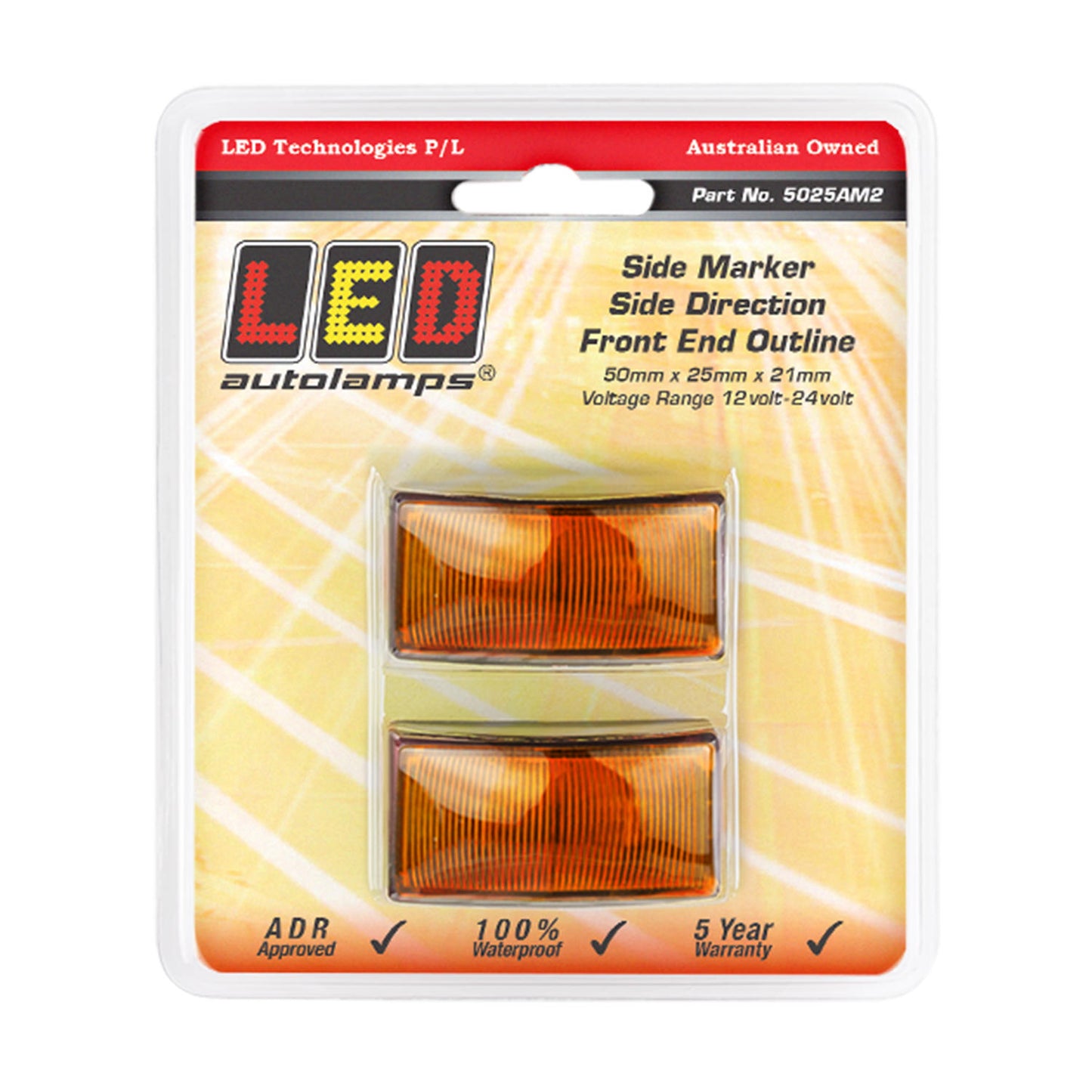 LED Autolamps Direction Indicator - 5025AM2