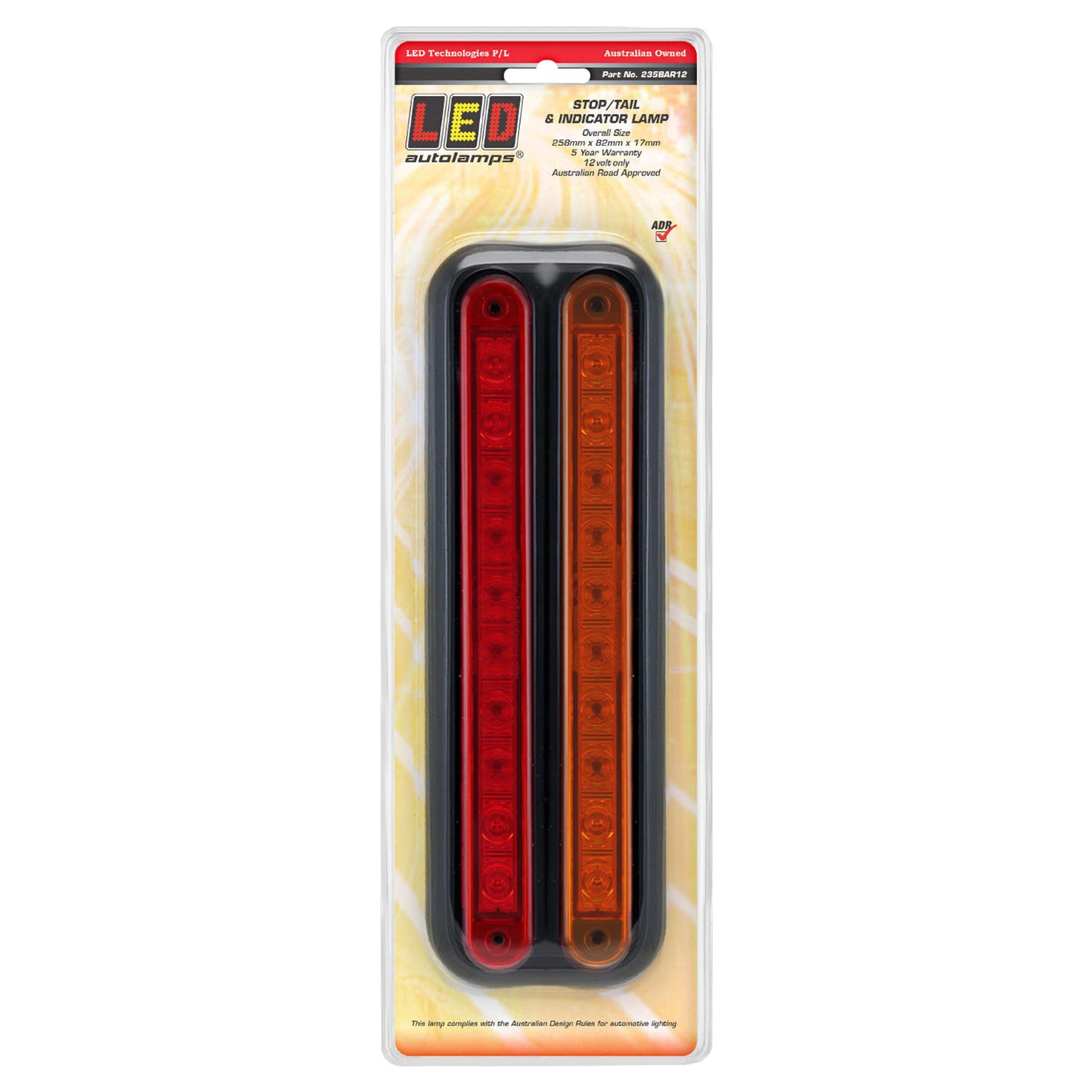 LED Autolamps Tail Light Assembly - 235BAR12