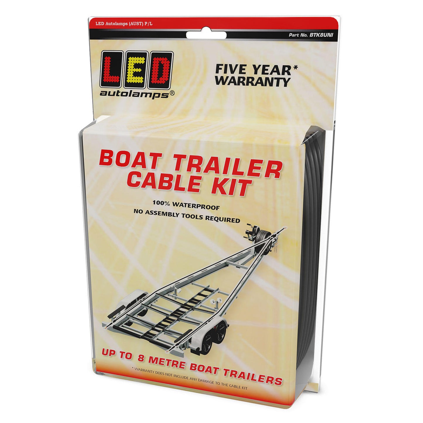 LED Autolamps Cable Set, tail light assembly - BTK8UNI
