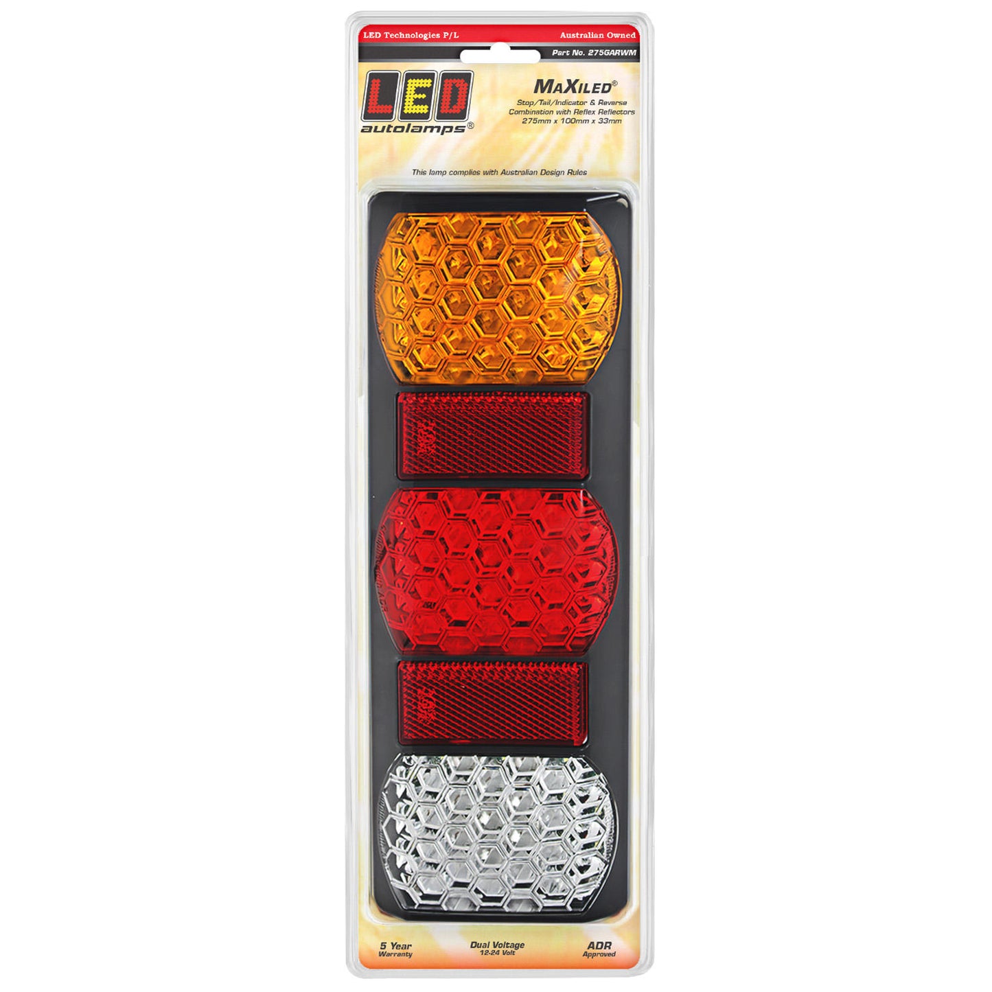 LED Autolamps Tail Light Assembly - 275GARWM