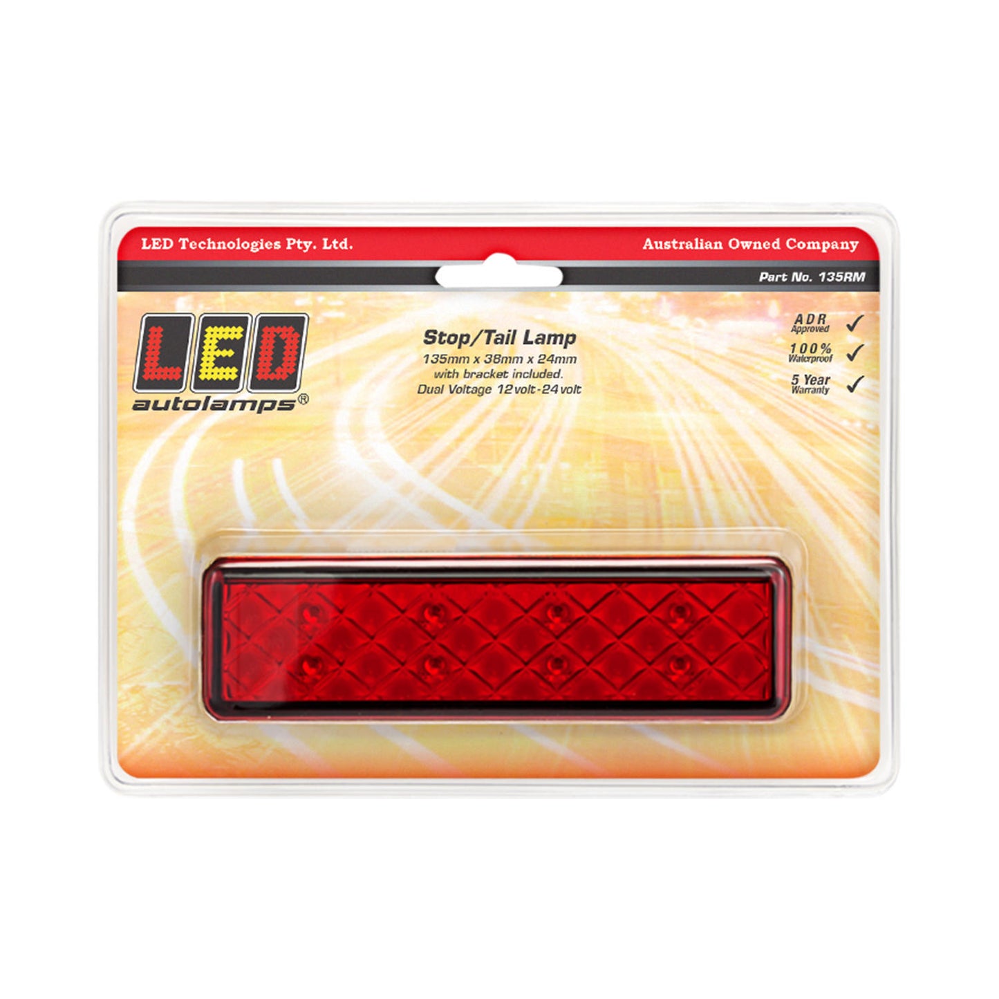 LED Autolamps Stop Light - 135RM