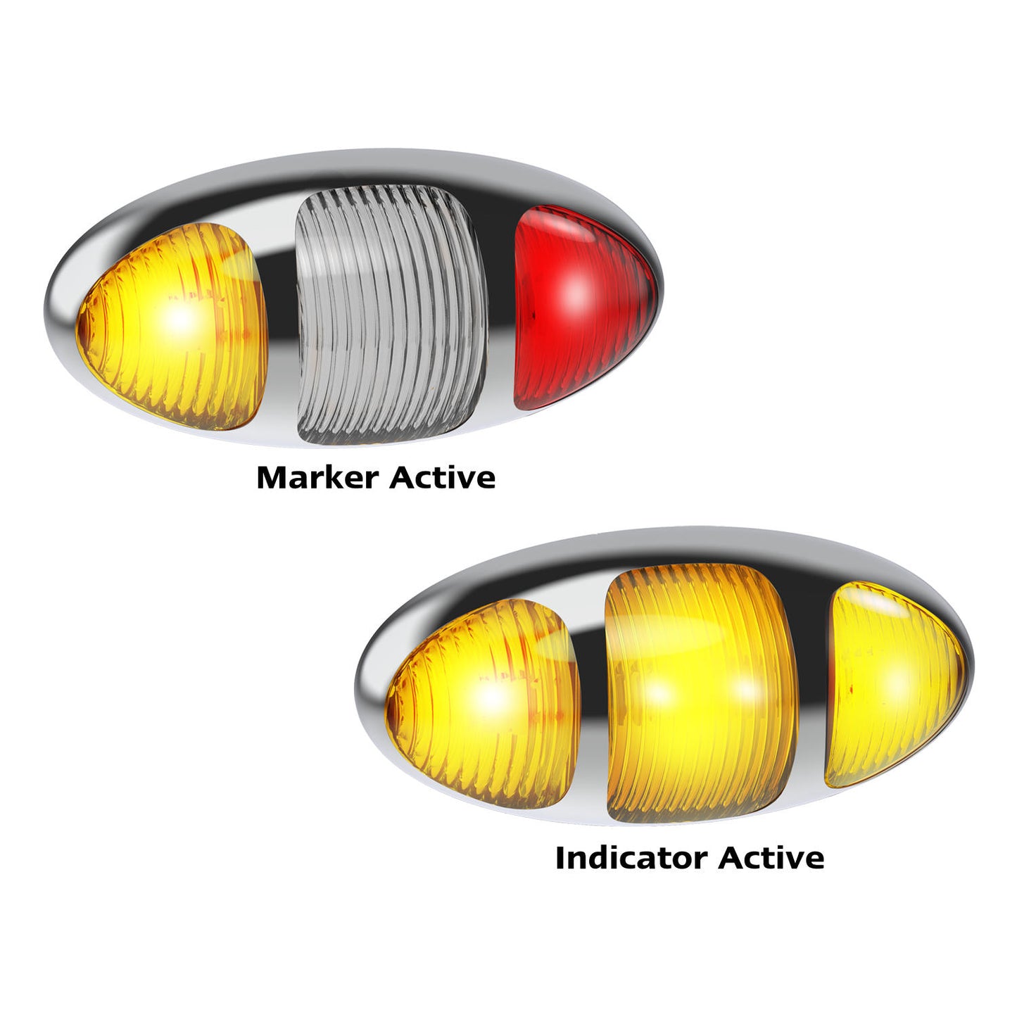 LED Autolamps Side Marker Light - 97CARIMCSB