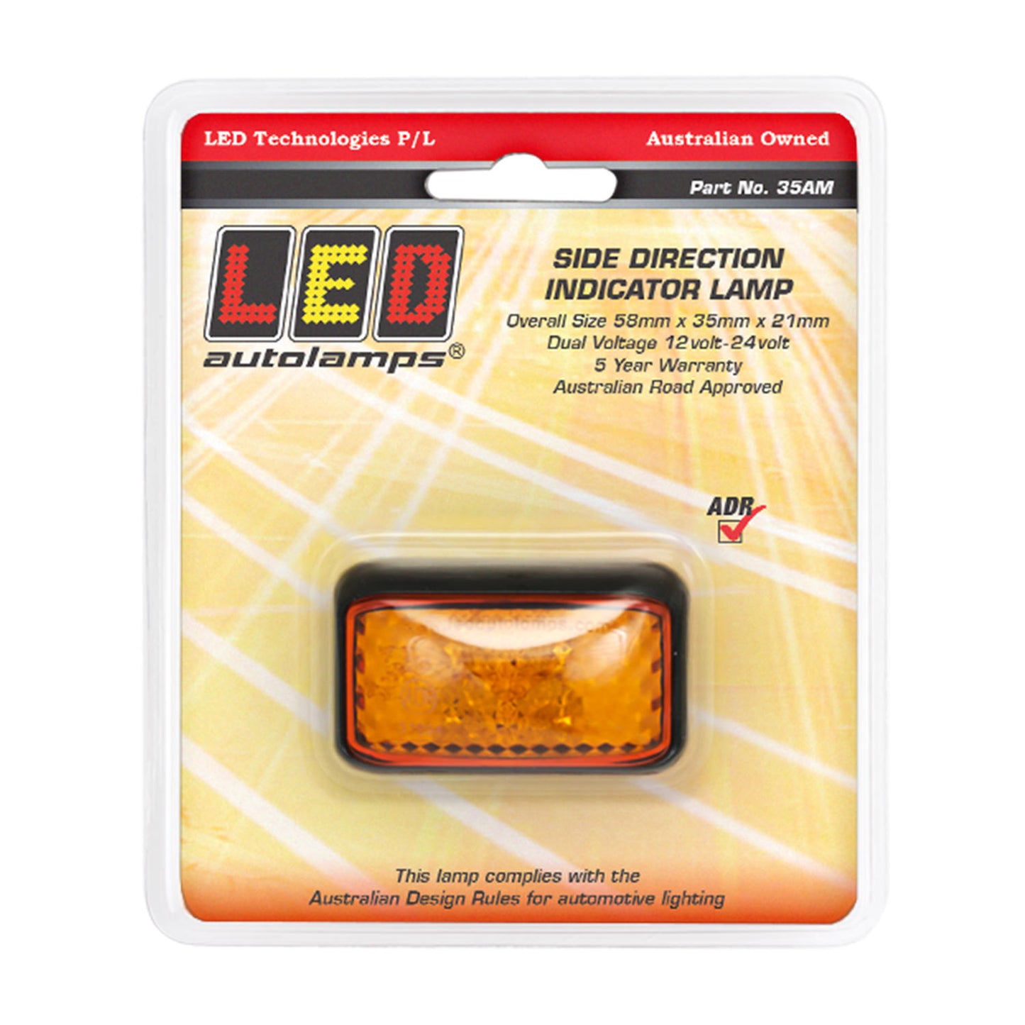 LED Autolamps Direction Indicator - 35AM