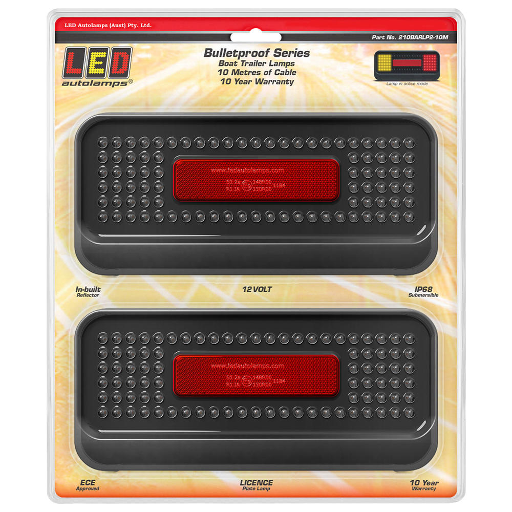 LED Autolamps Tail Light Assembly - 210BARLP2-10M