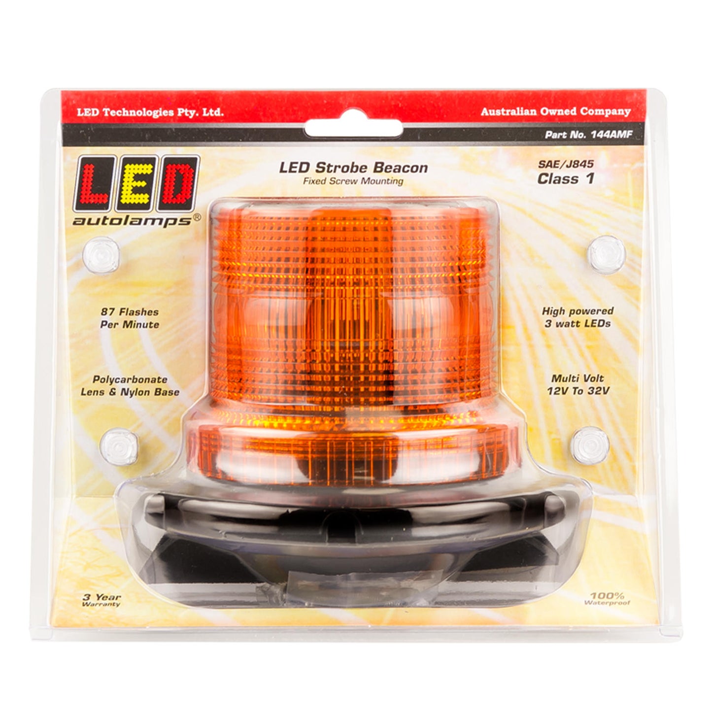 LED Autolamps Strobe-type Beacon - 144AMF