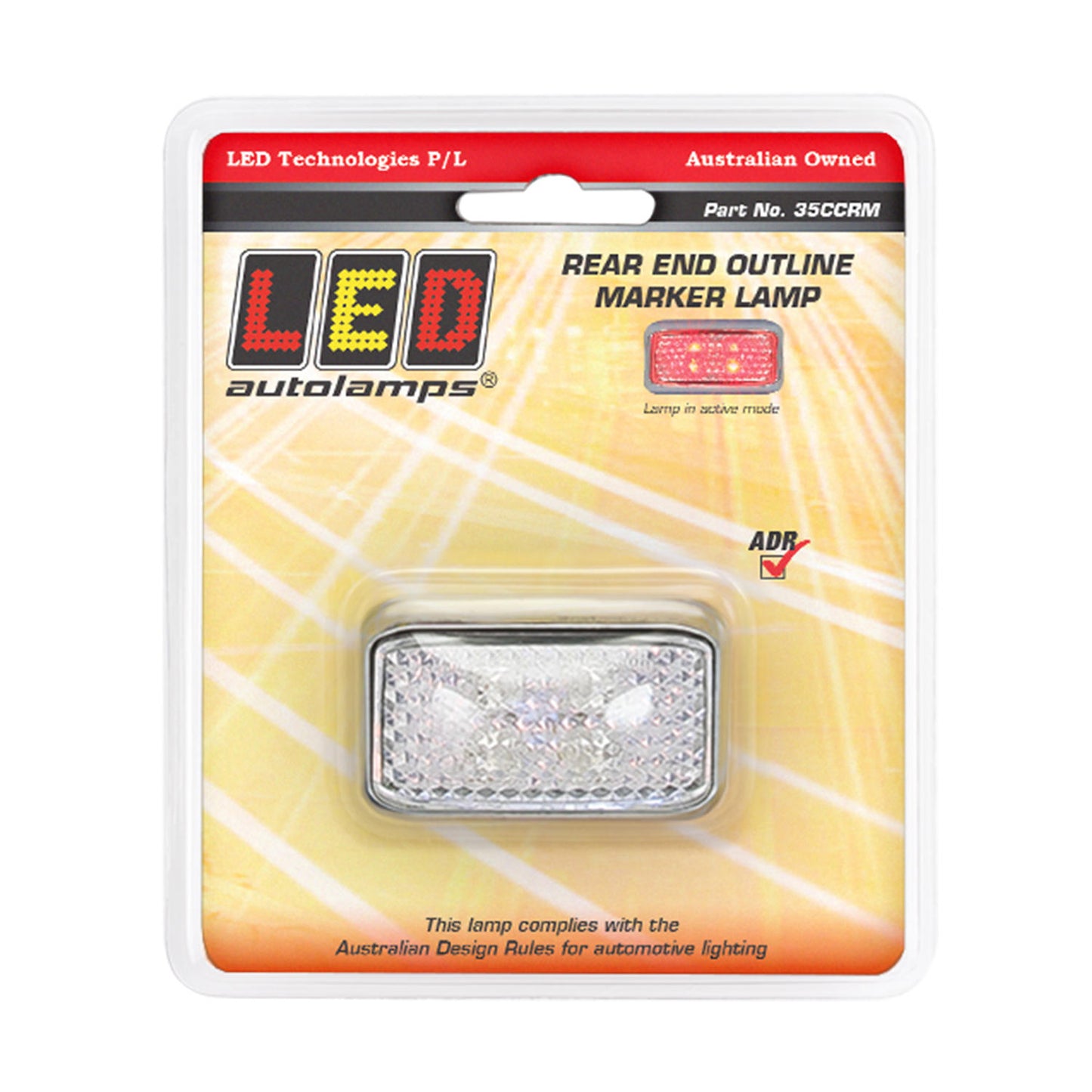 LED Autolamps Clearance Light - 35CCRM