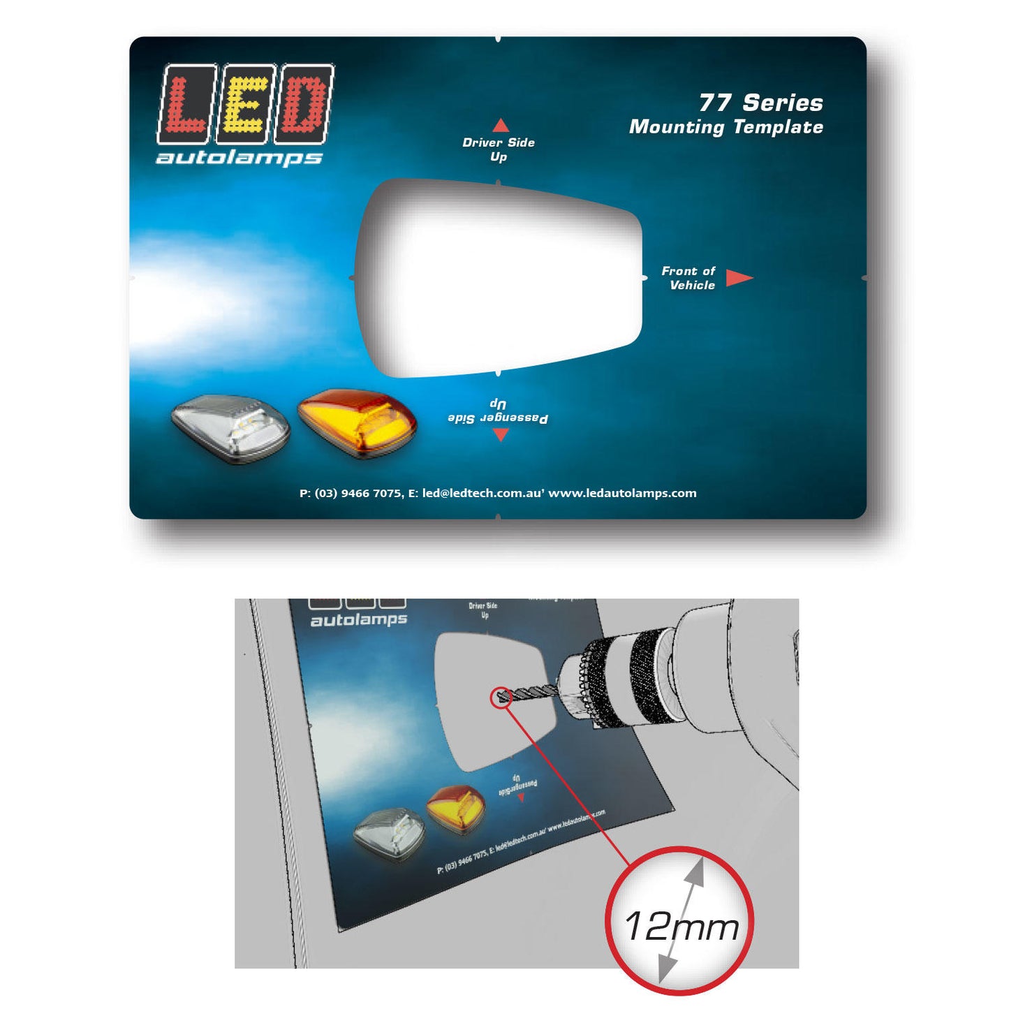 LED Autolamps Magnet - 77M