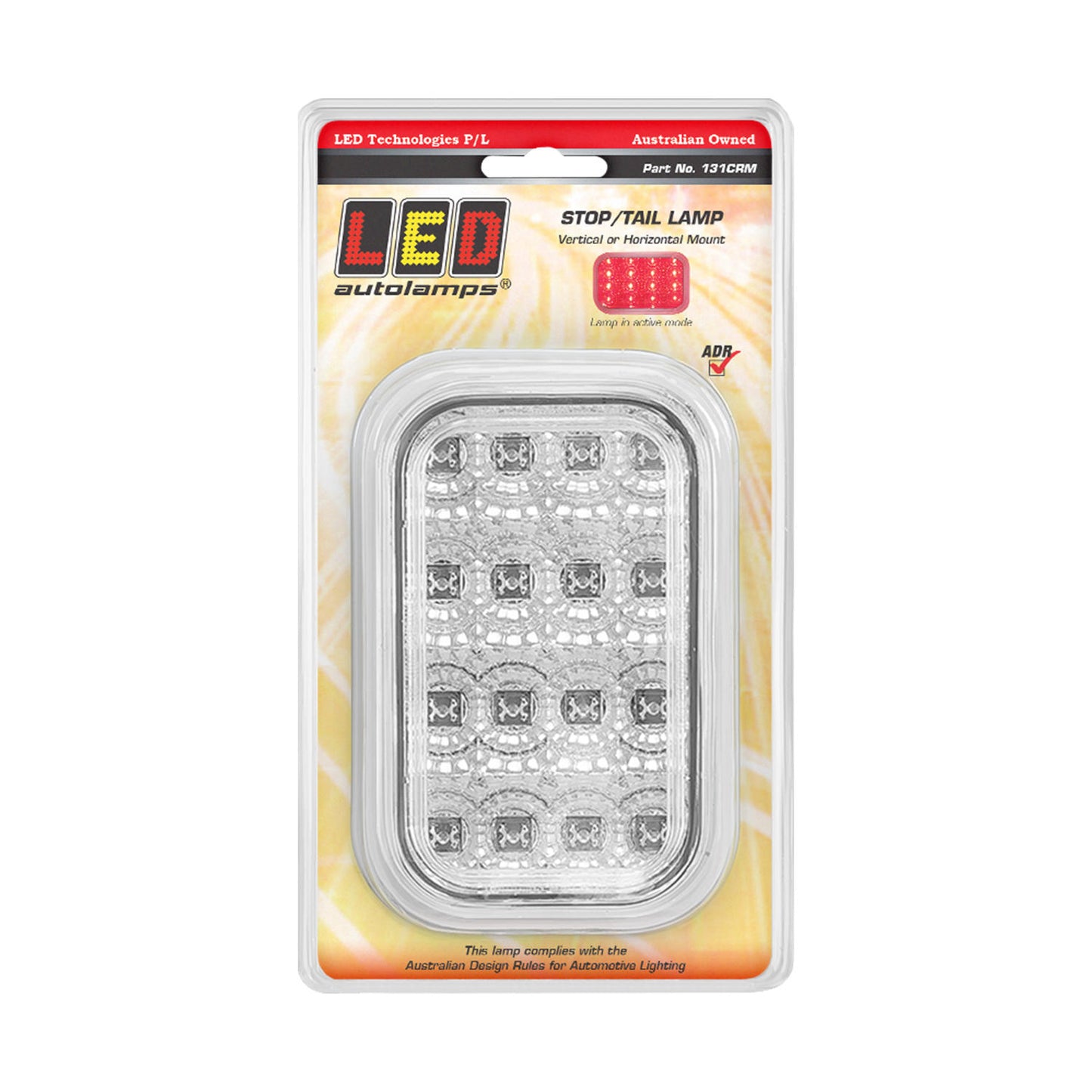 LED Autolamps Stop Light - 131CRM